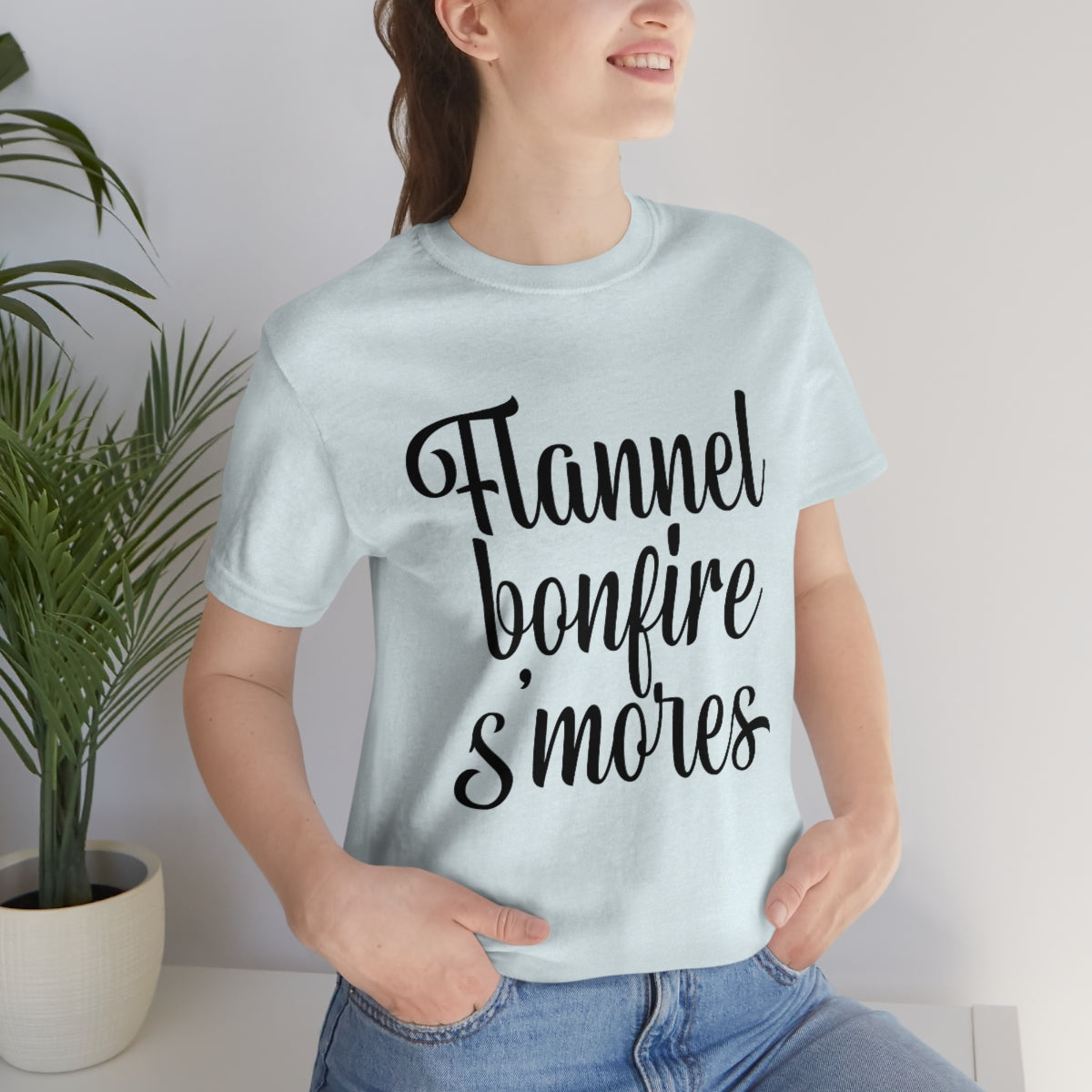 Flannel Bonfires S'mores Tee