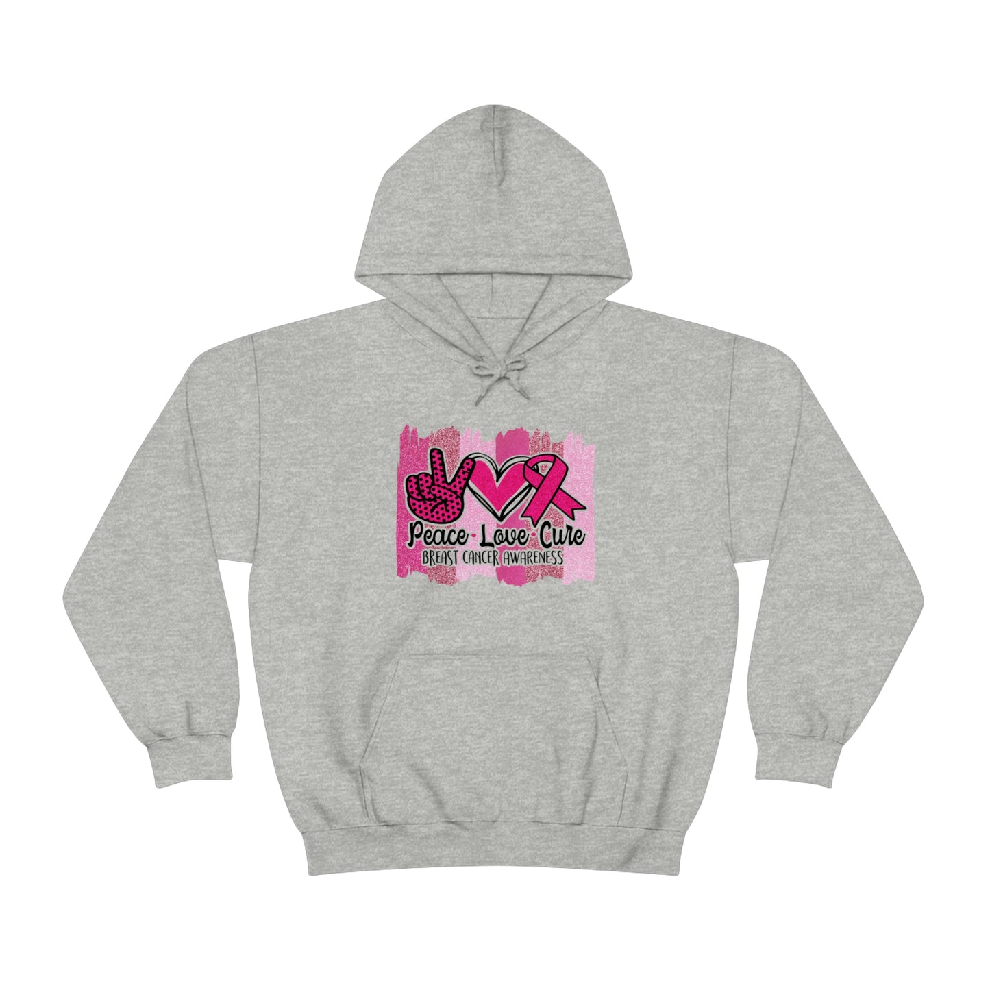 Peace.Love.Cure Unisex Heavy Blend™ Hooded Sweatshirt