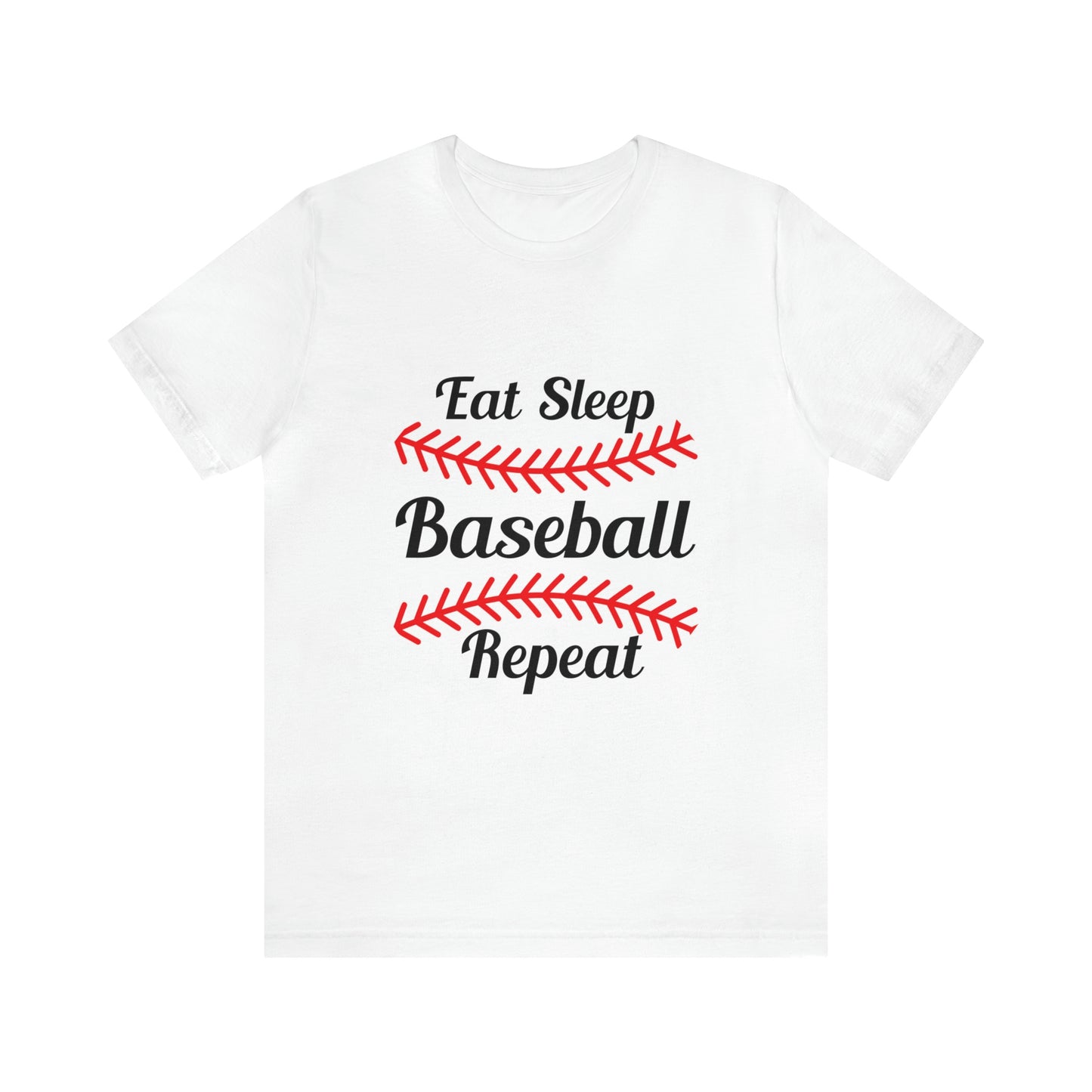 Eat Sleep Baseball Repeat Short Sleeve Tee