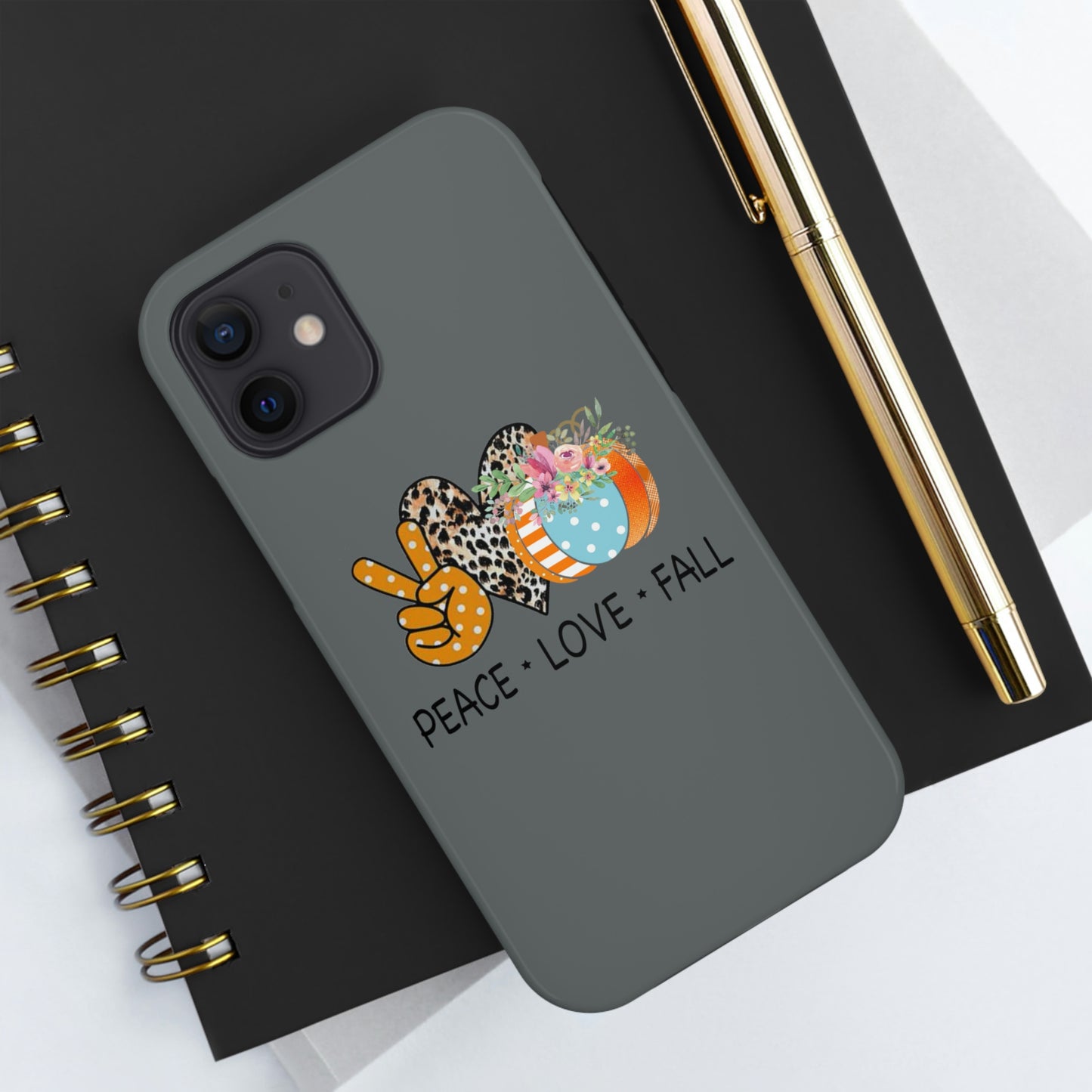 Peace.Love.Fall Tough Phone Cases by Case-Mate