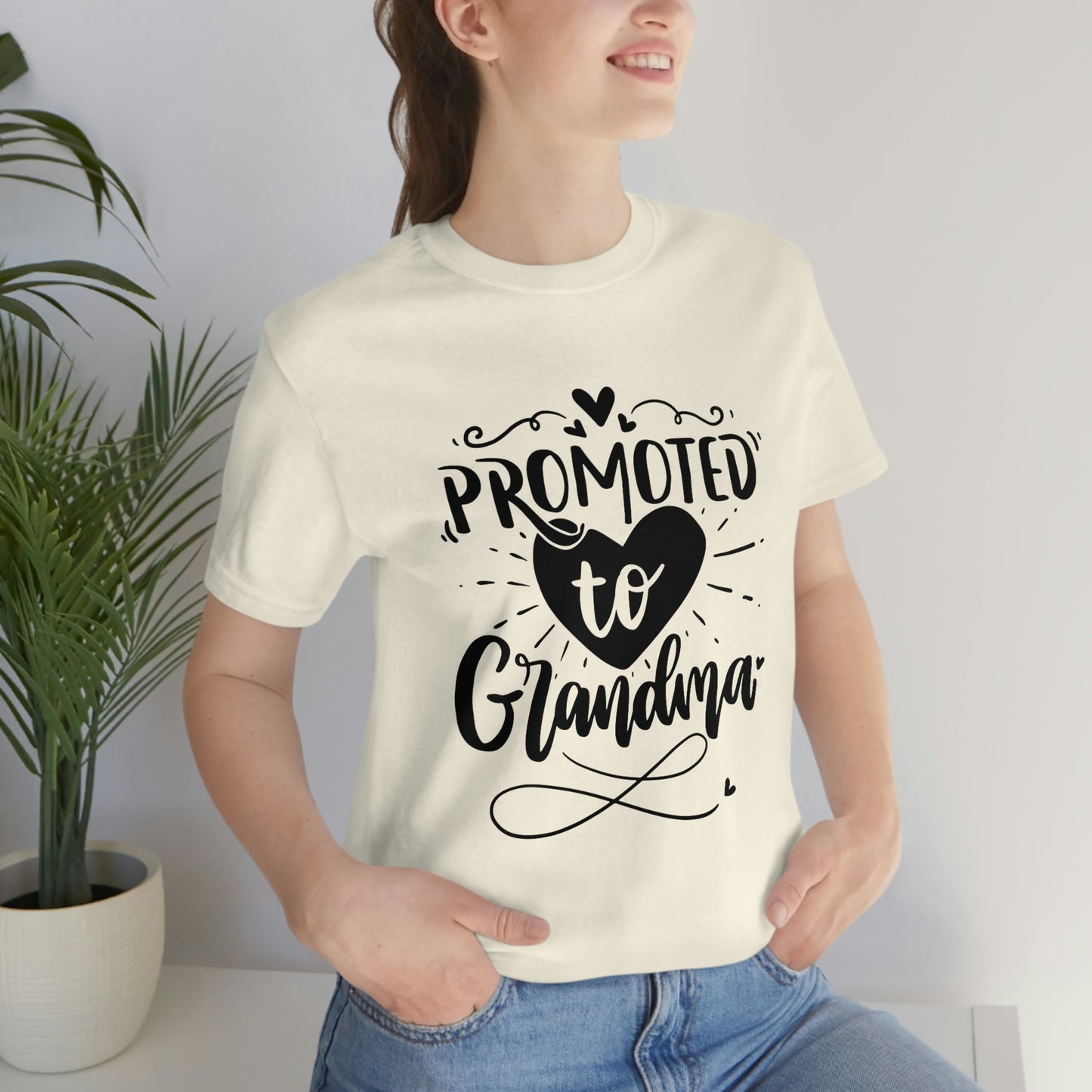 Promoted to Grandma Jersey Short Sleeve Tee