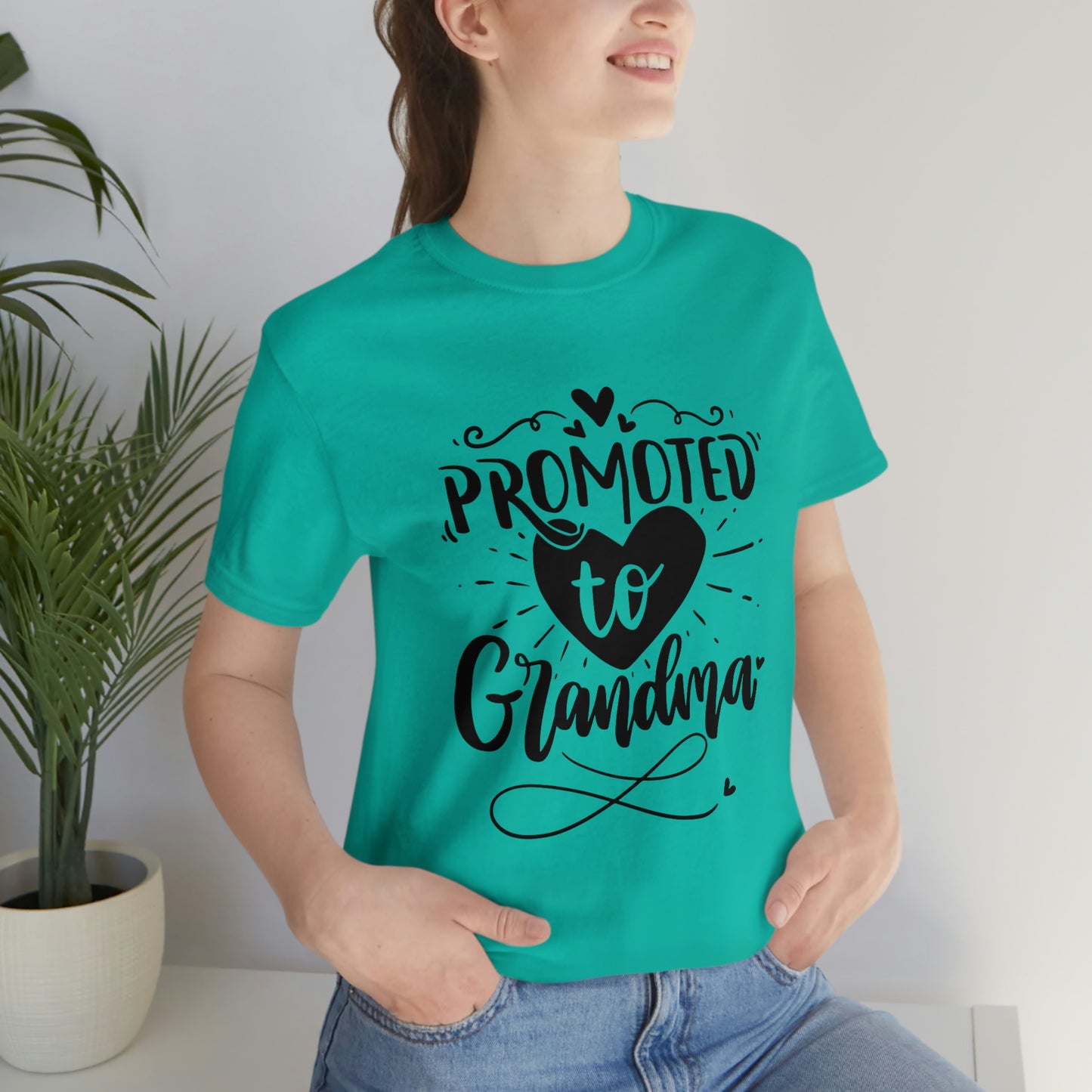 Promoted to Grandma Jersey Short Sleeve Tee