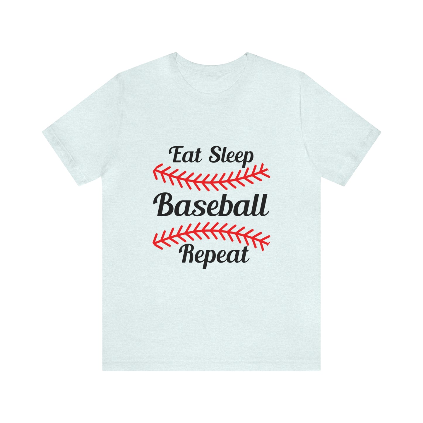 Eat Sleep Baseball Repeat Short Sleeve Tee