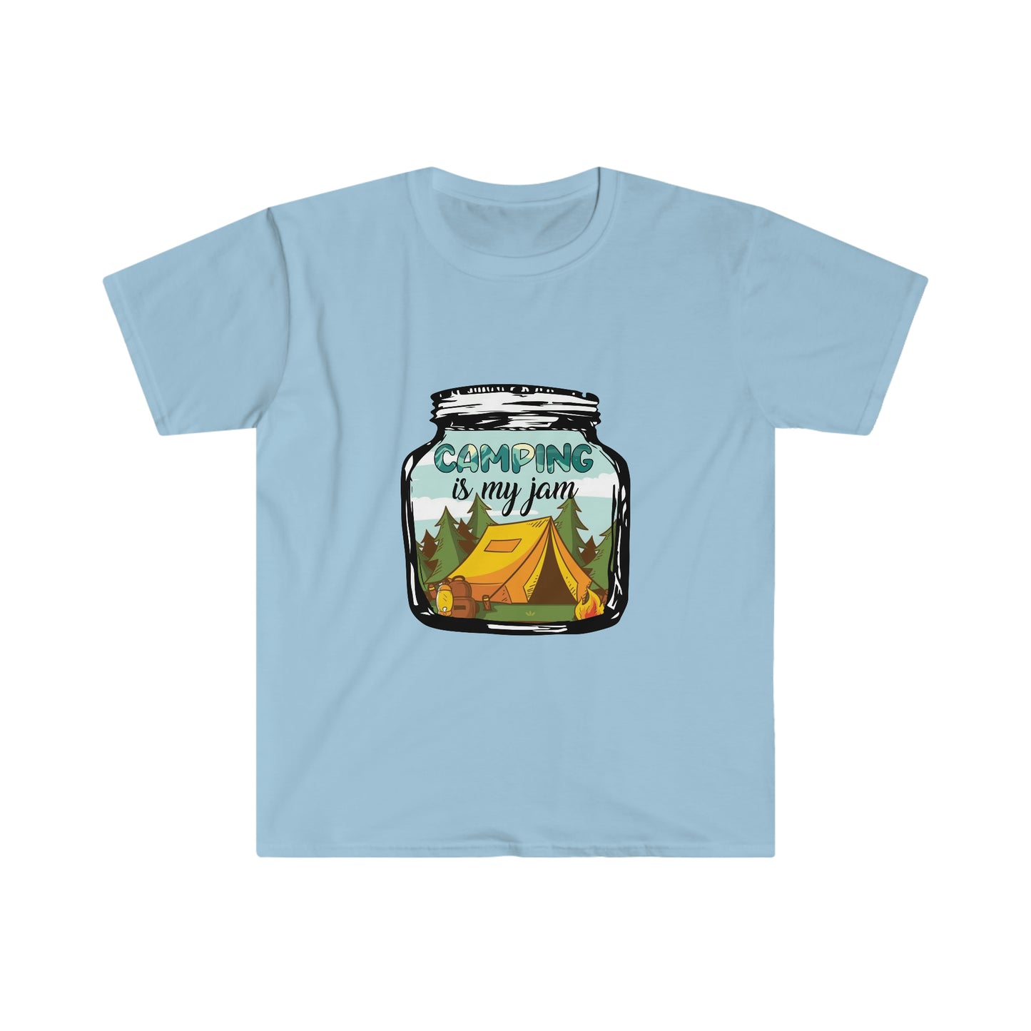 Camping is my jam Unisex Softstyle T-Shirt