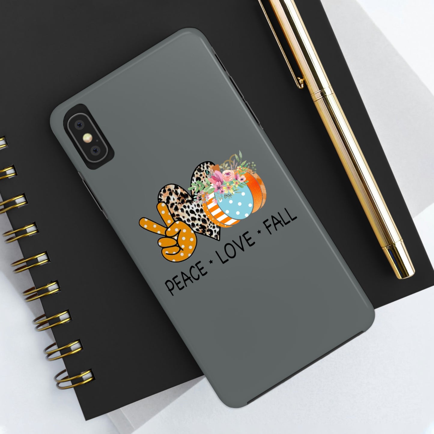 Peace.Love.Fall Tough Phone Cases by Case-Mate