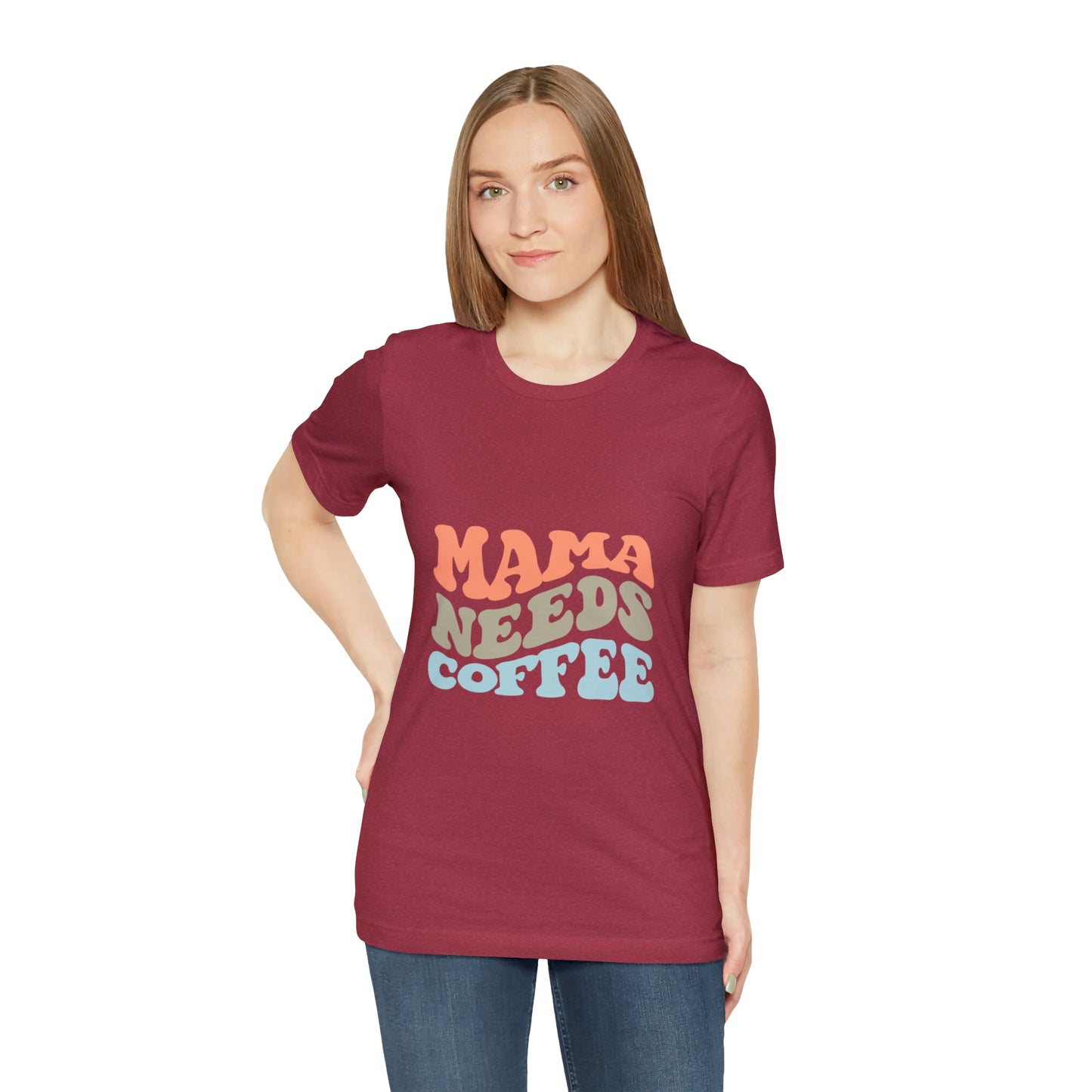 Mama Needs Coffee Jersey Short Sleeve Tee