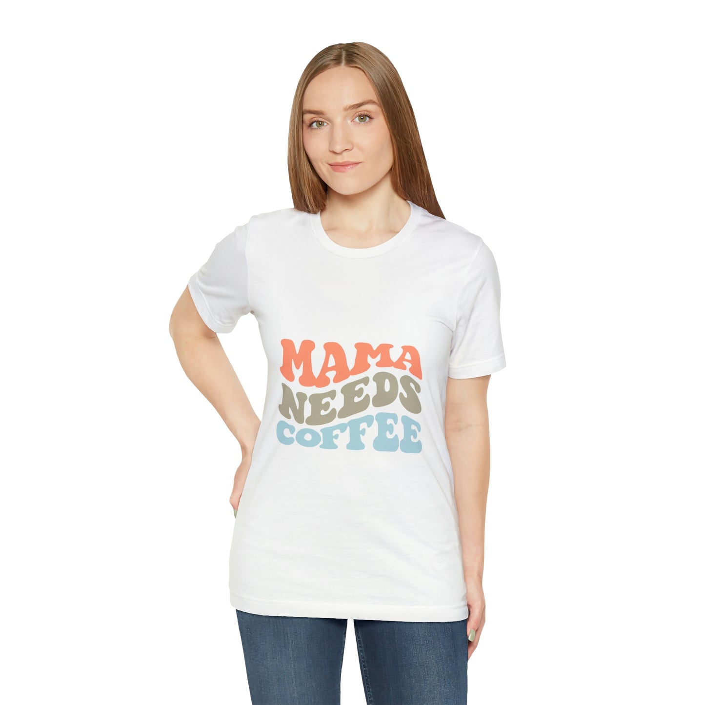 Mama Needs Coffee Jersey Short Sleeve Tee