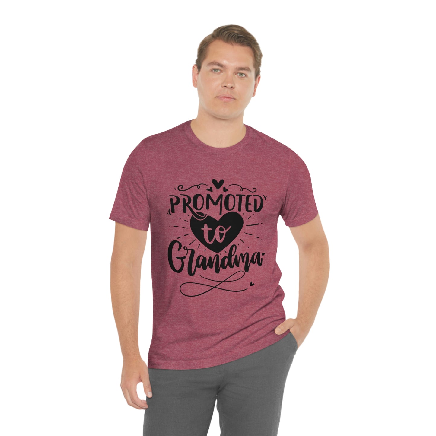 Promoted to Grandma Jersey Short Sleeve Tee