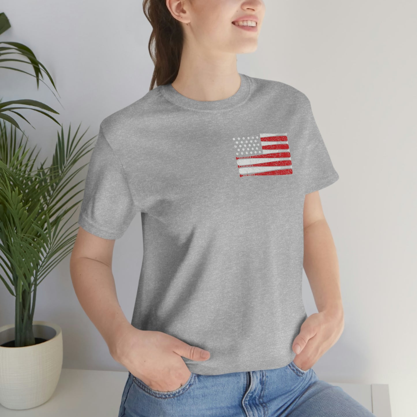 Baseball Flag Short Sleeve Tee