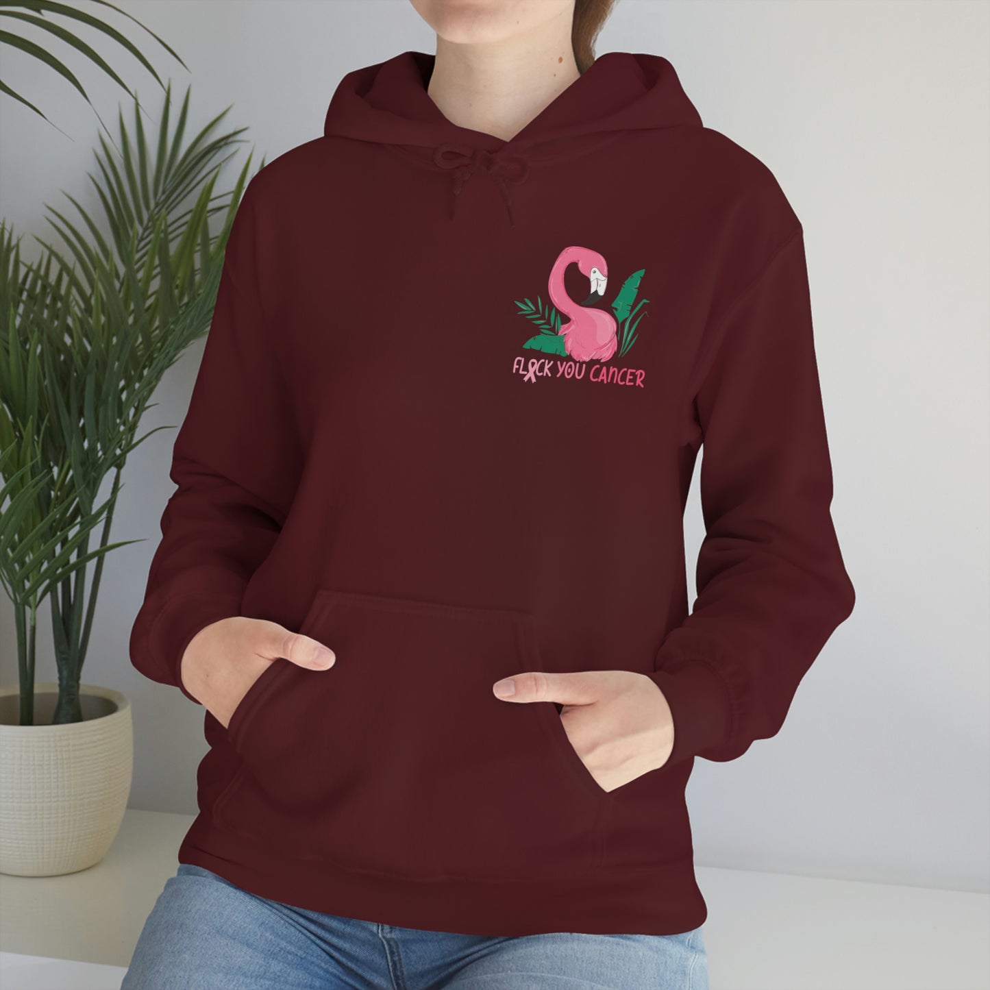 Flock You Cancer Unisex Heavy Blend™ Hooded Sweatshirt