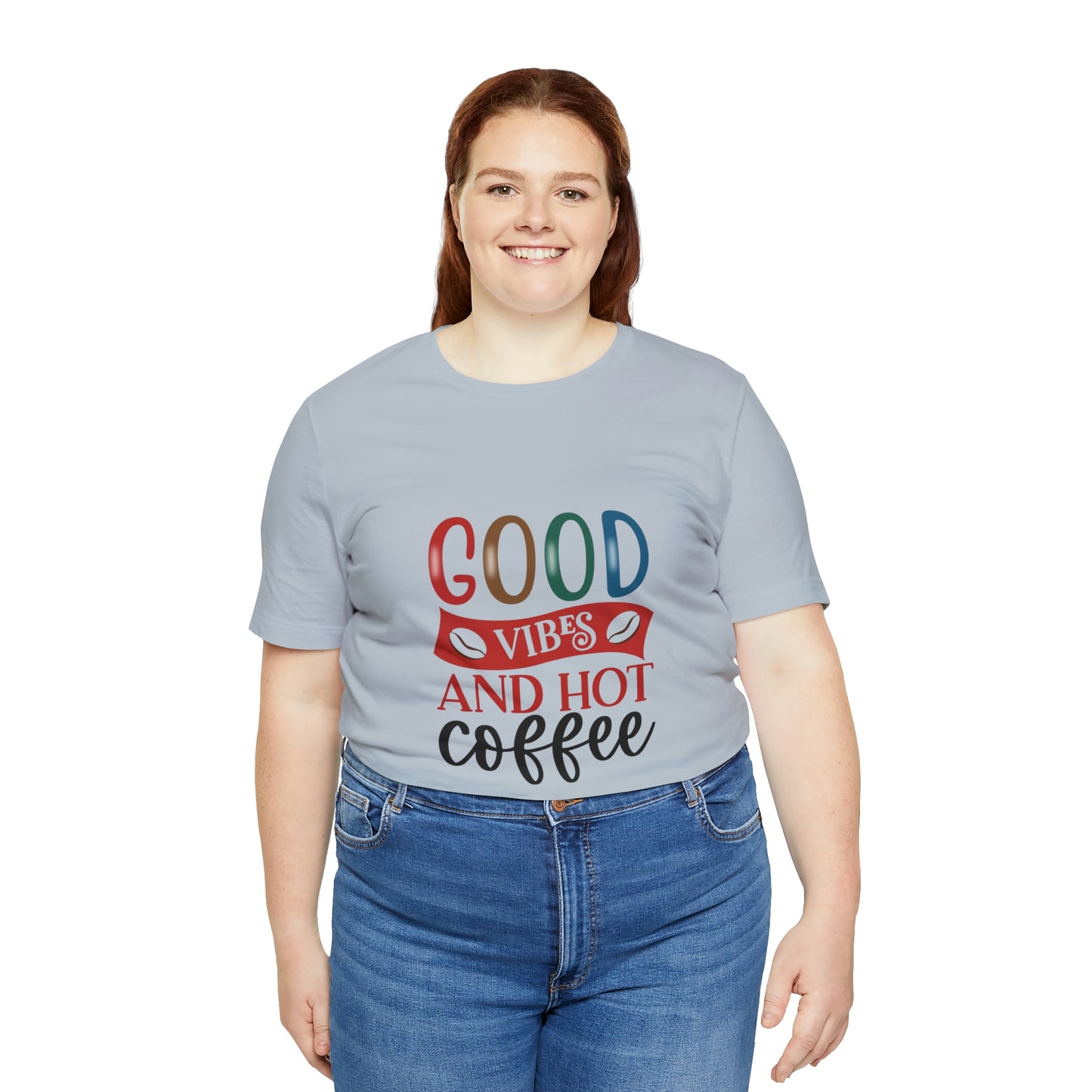 Good vibes and hot coffee Short Sleeve Tee