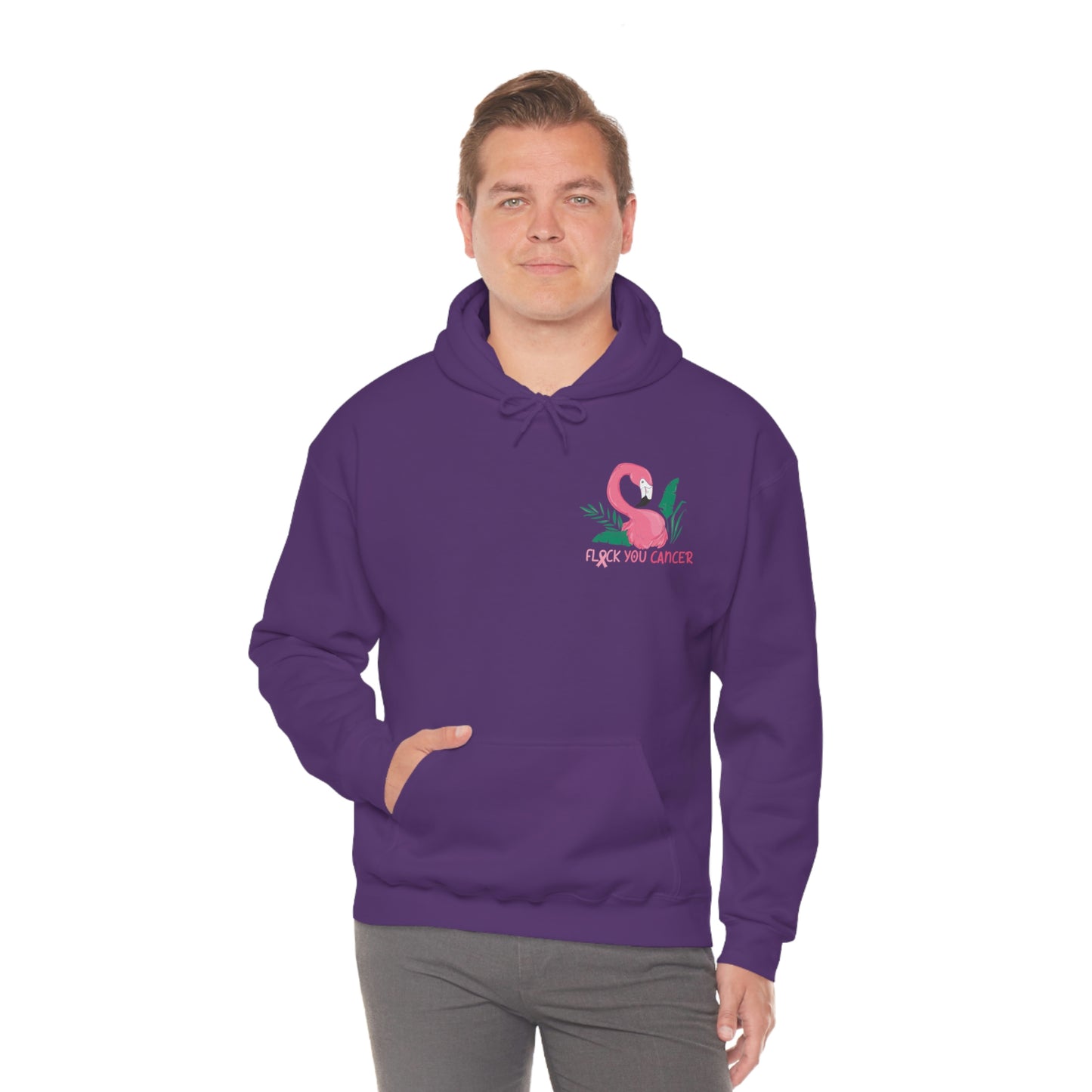 Flock You Cancer Unisex Heavy Blend™ Hooded Sweatshirt