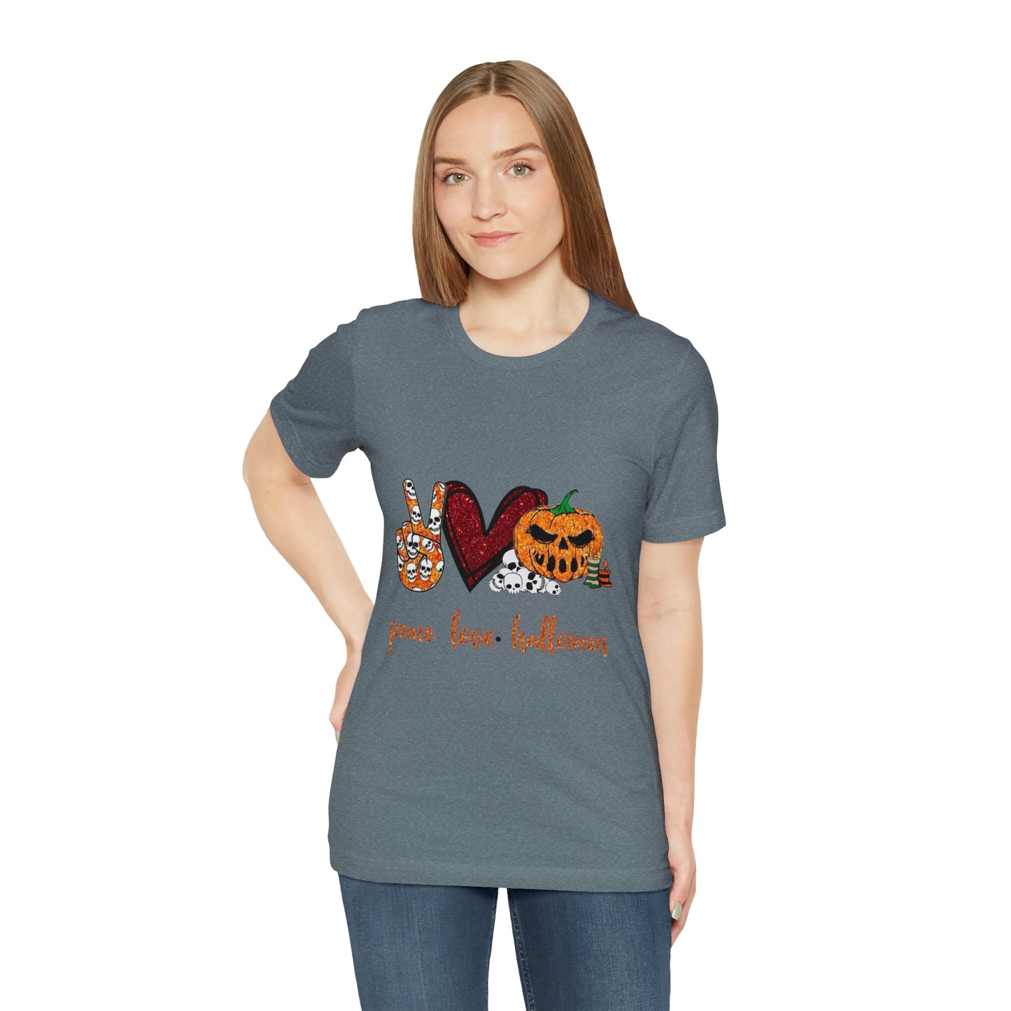 Peace, Love, & Halloween Unisex Shirt