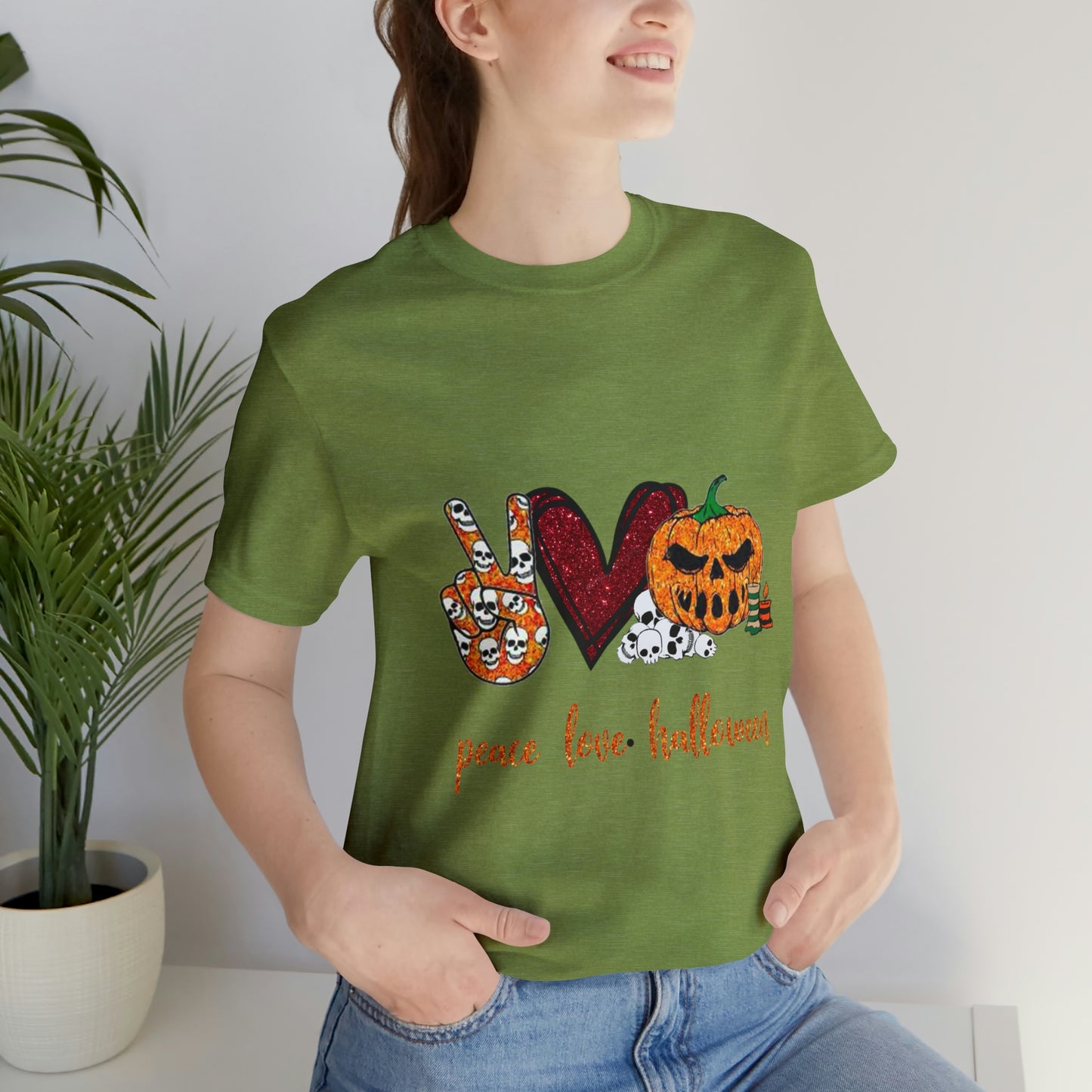 Peace, Love, & Halloween Unisex Shirt