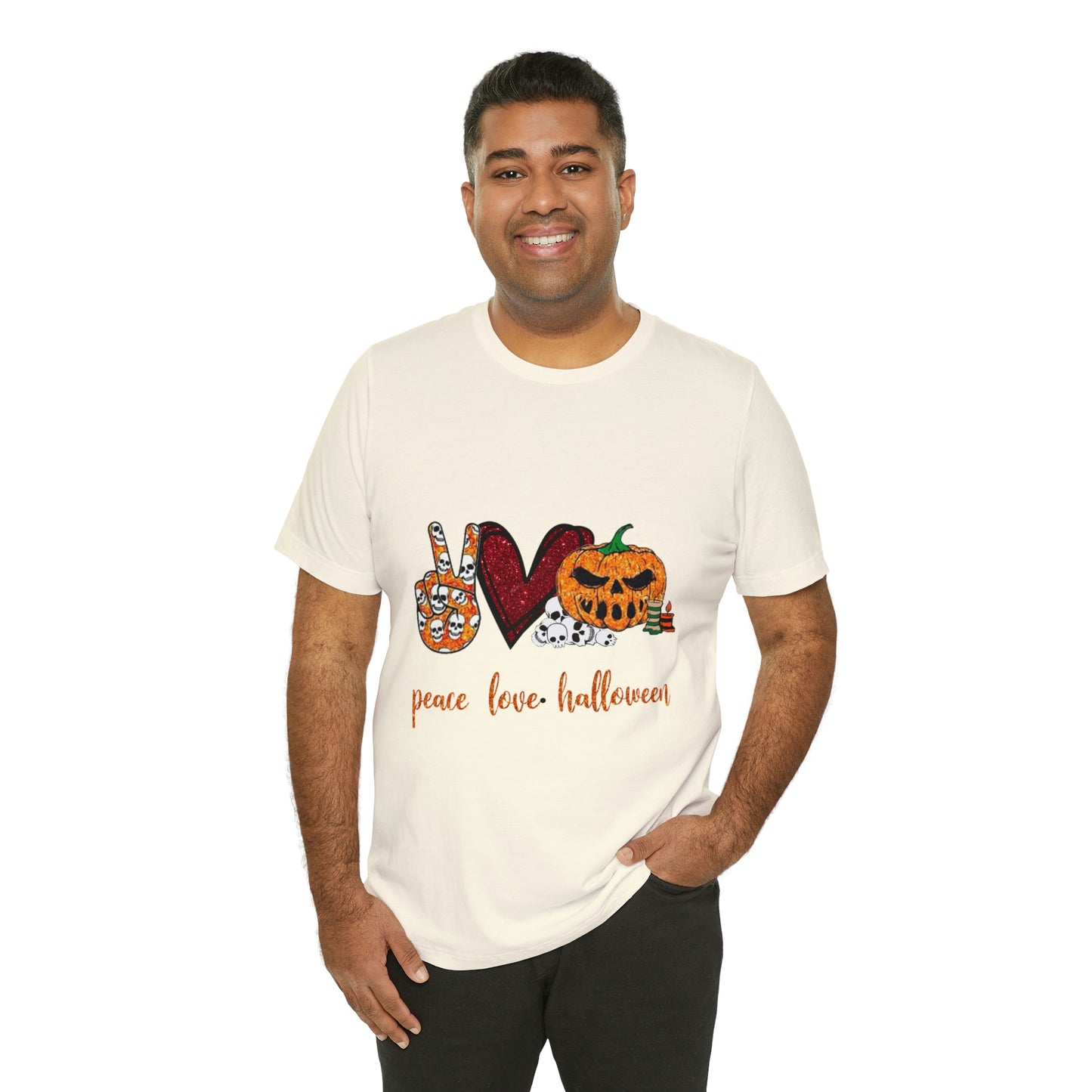 Peace, Love, & Halloween Unisex Shirt