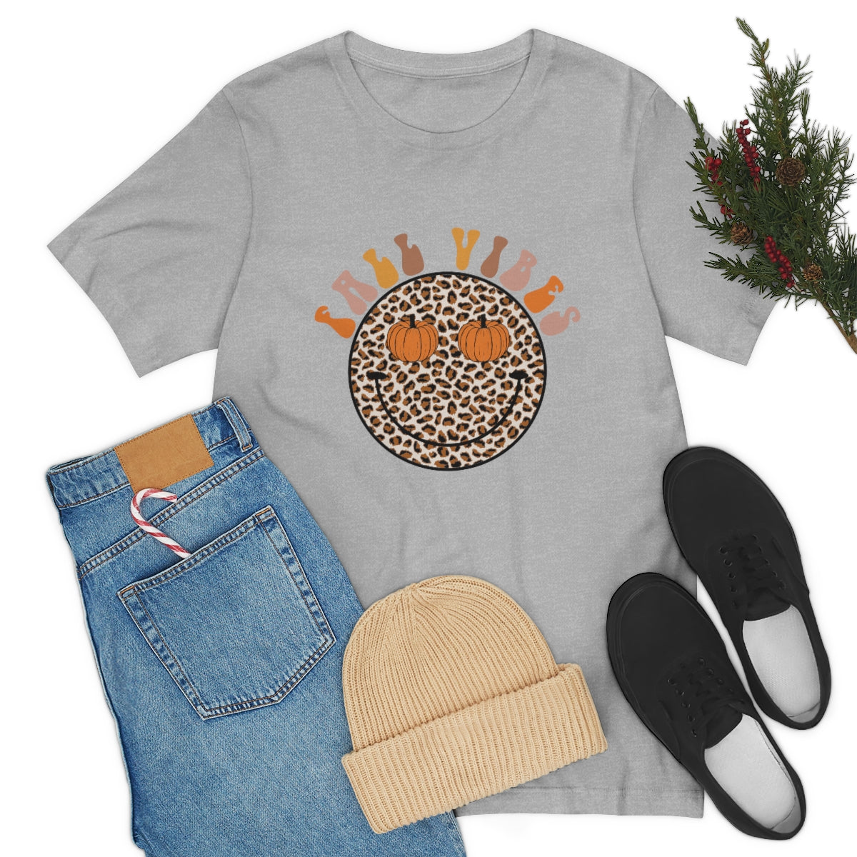 Fall Vibes Smiley Tee