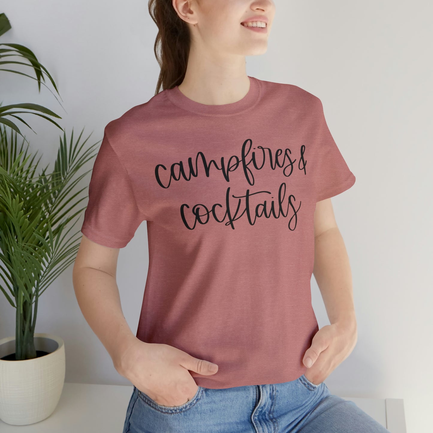 Campfire and Cocktails Short Sleeve Tee