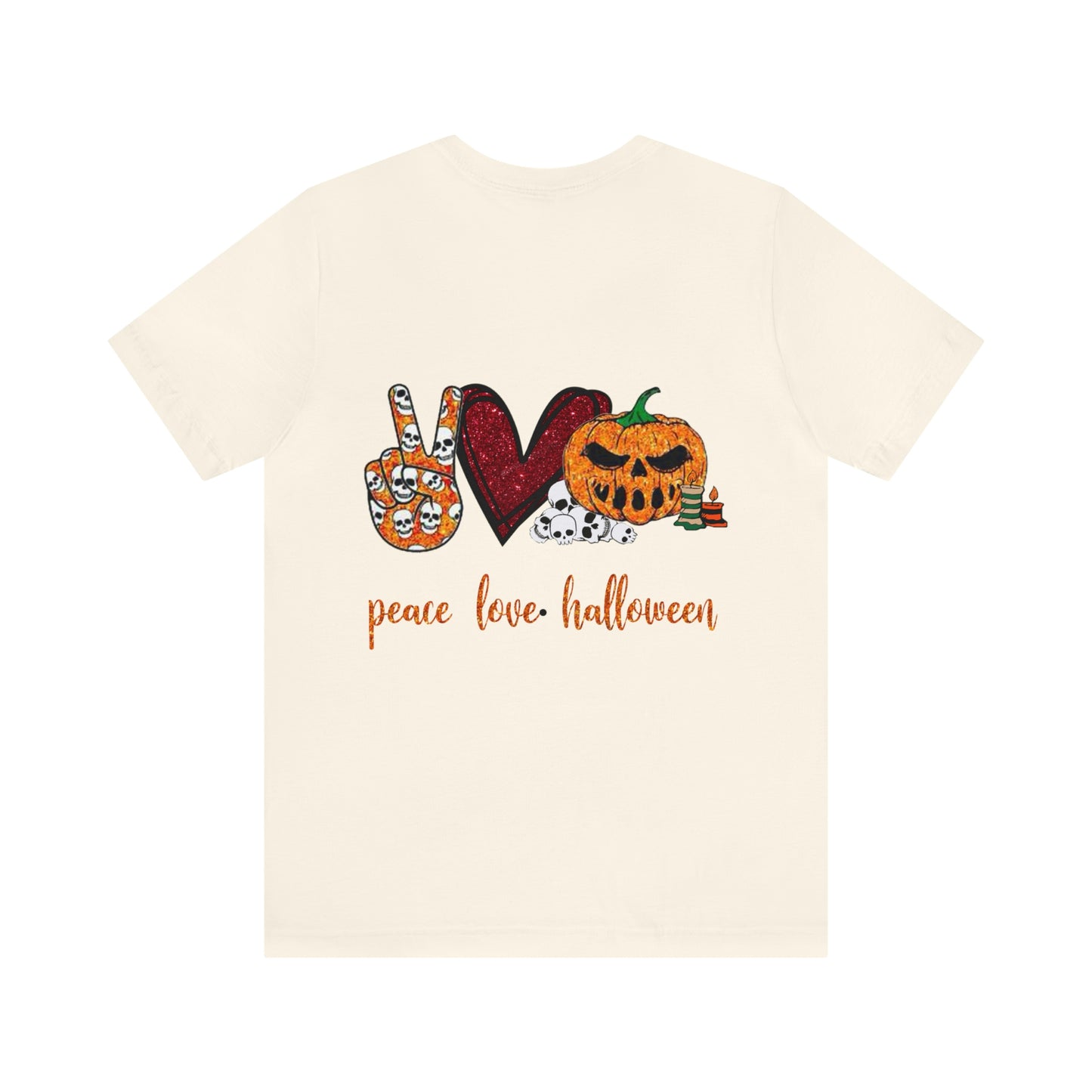 Peace.Love.Halloween Unisex Tee