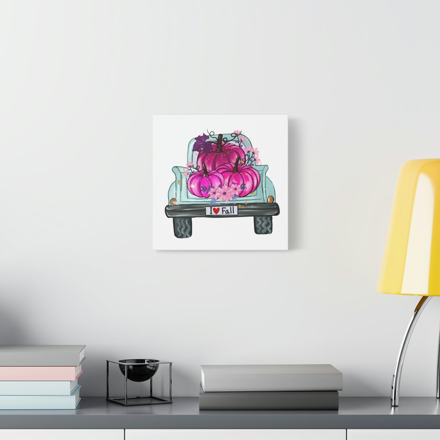 Fall Breast Cancer Awareness Truck, Classic Canvas