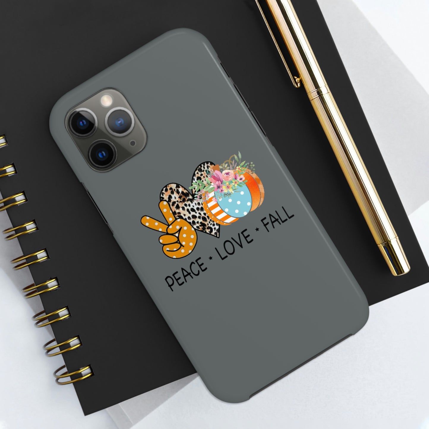 Peace.Love.Fall Tough Phone Cases by Case-Mate