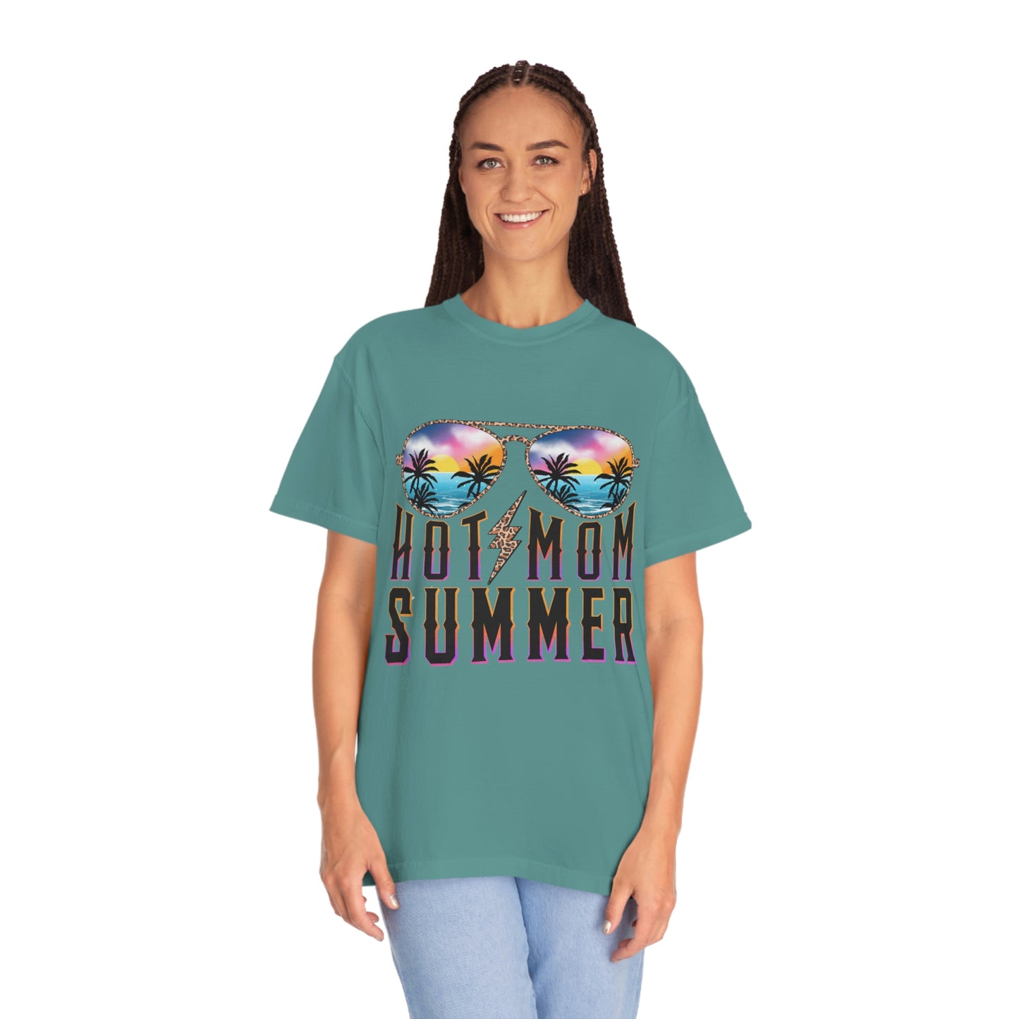 Hot Mom Summer Garment-Dyed T-shirt