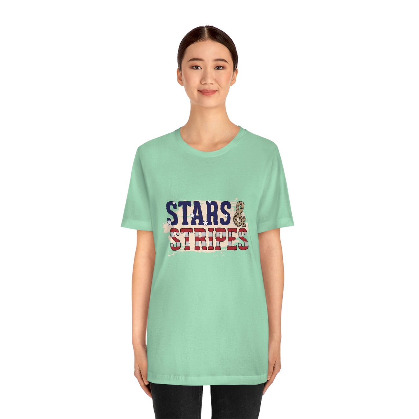 Stars and Stripes Unisex Jersey Short Sleeve Tee