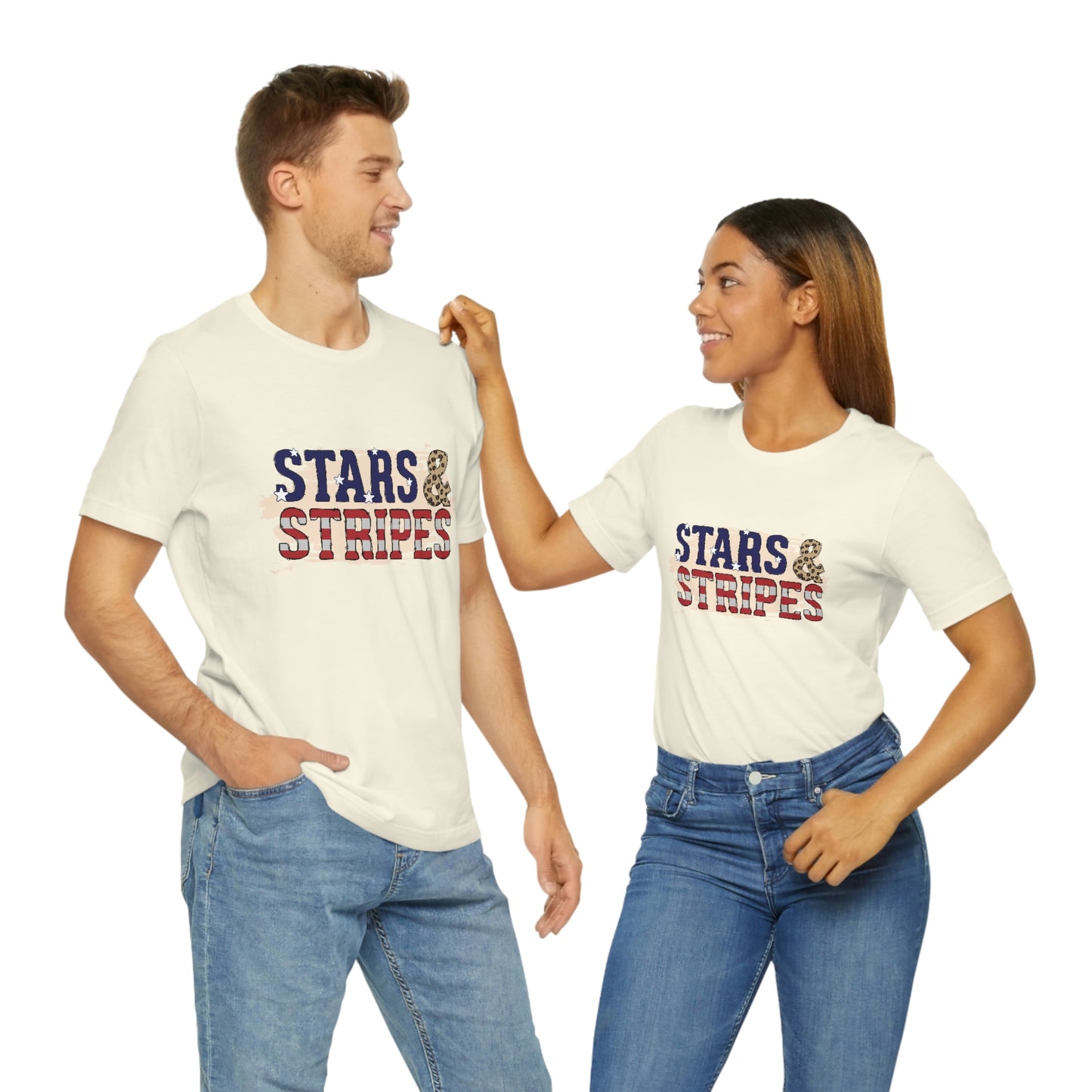 Stars and Stripes Unisex Jersey Short Sleeve Tee