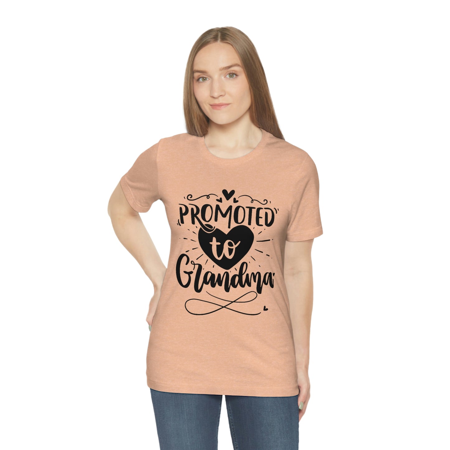 Promoted to Grandma Jersey Short Sleeve Tee