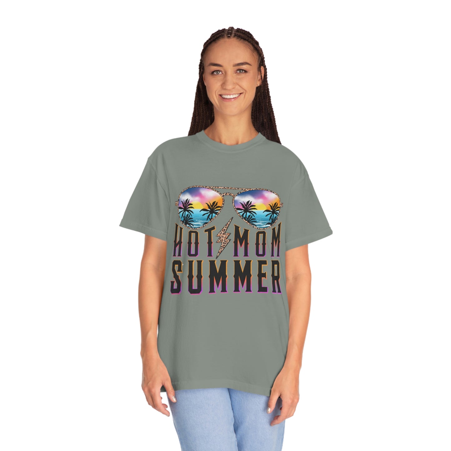 Hot Mom Summer Garment-Dyed T-shirt