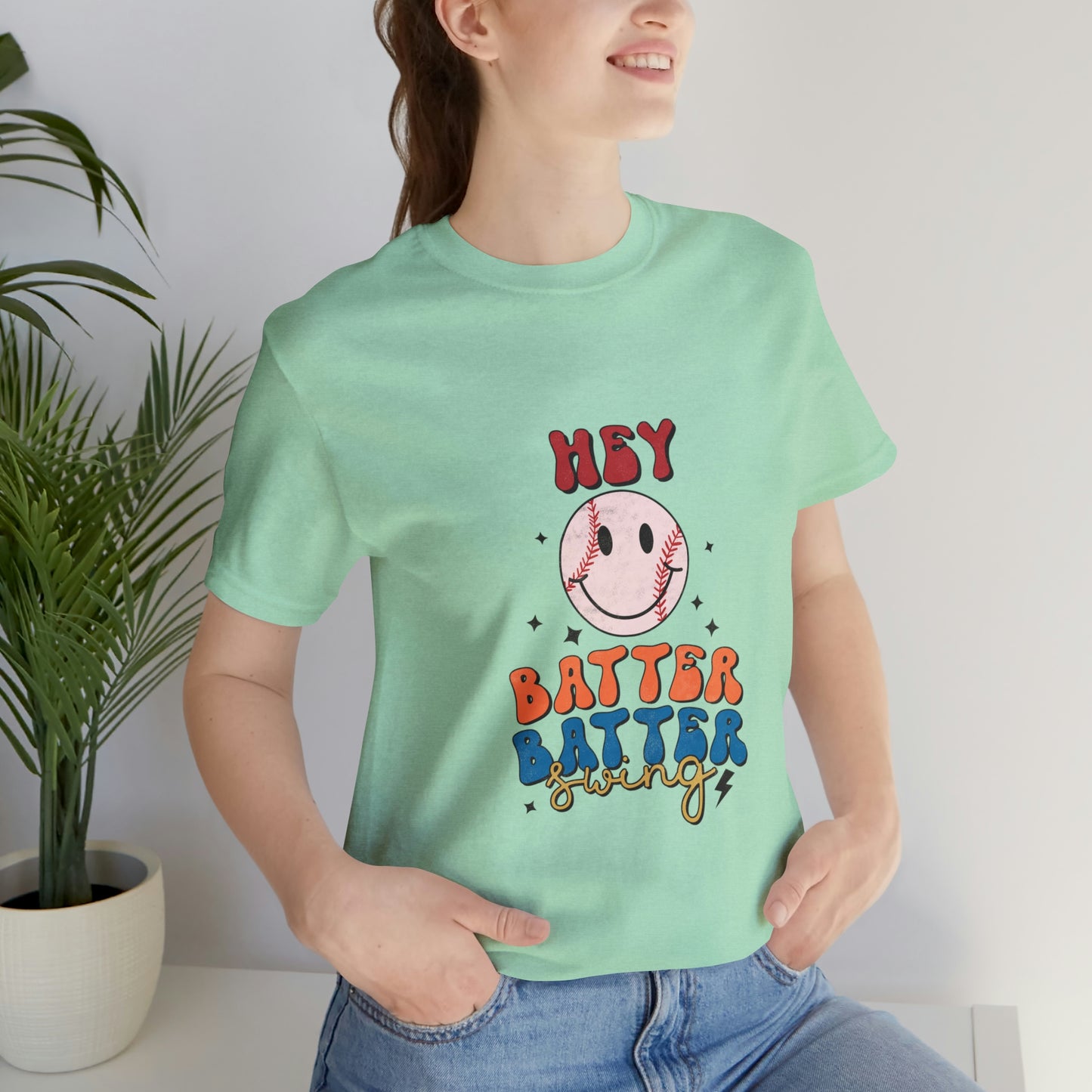 Hey Batter Batter Swing Short Sleeve Tee