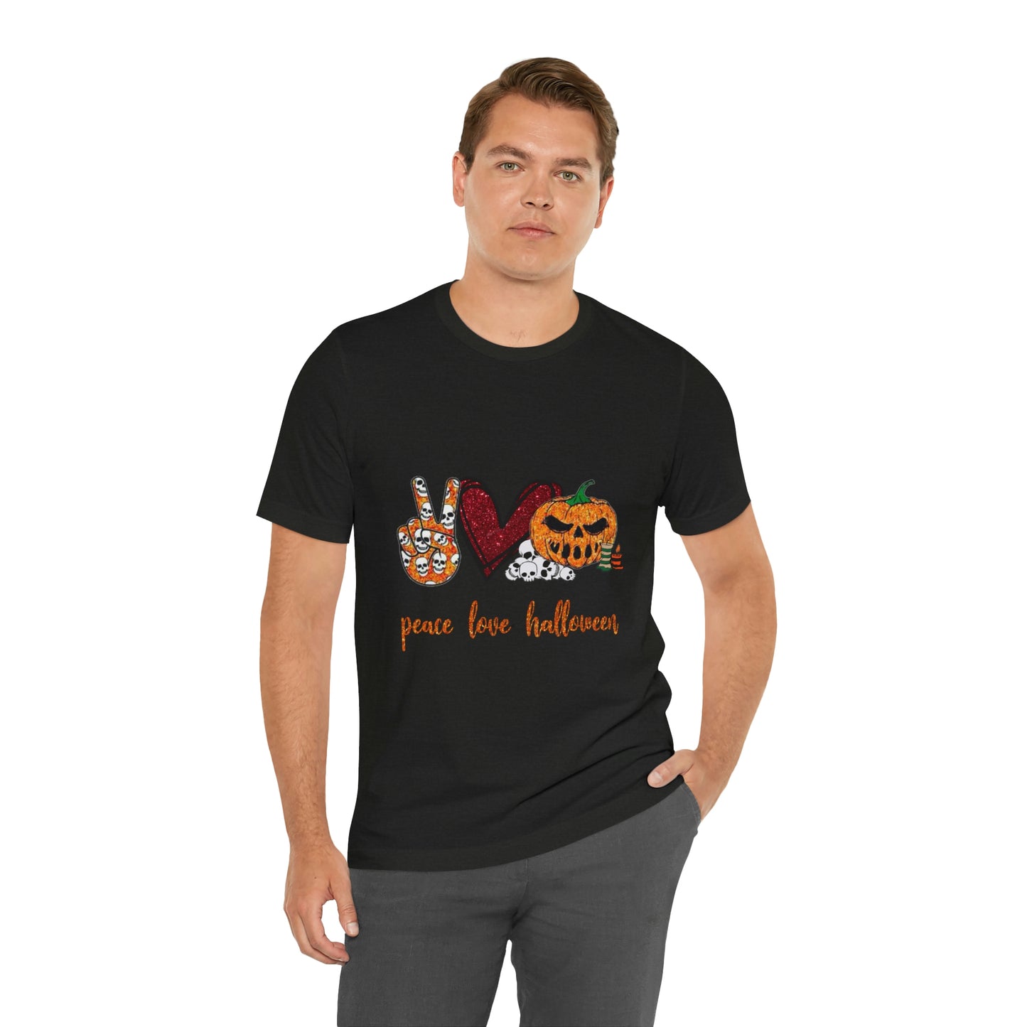 Peace, Love, & Halloween Unisex Shirt