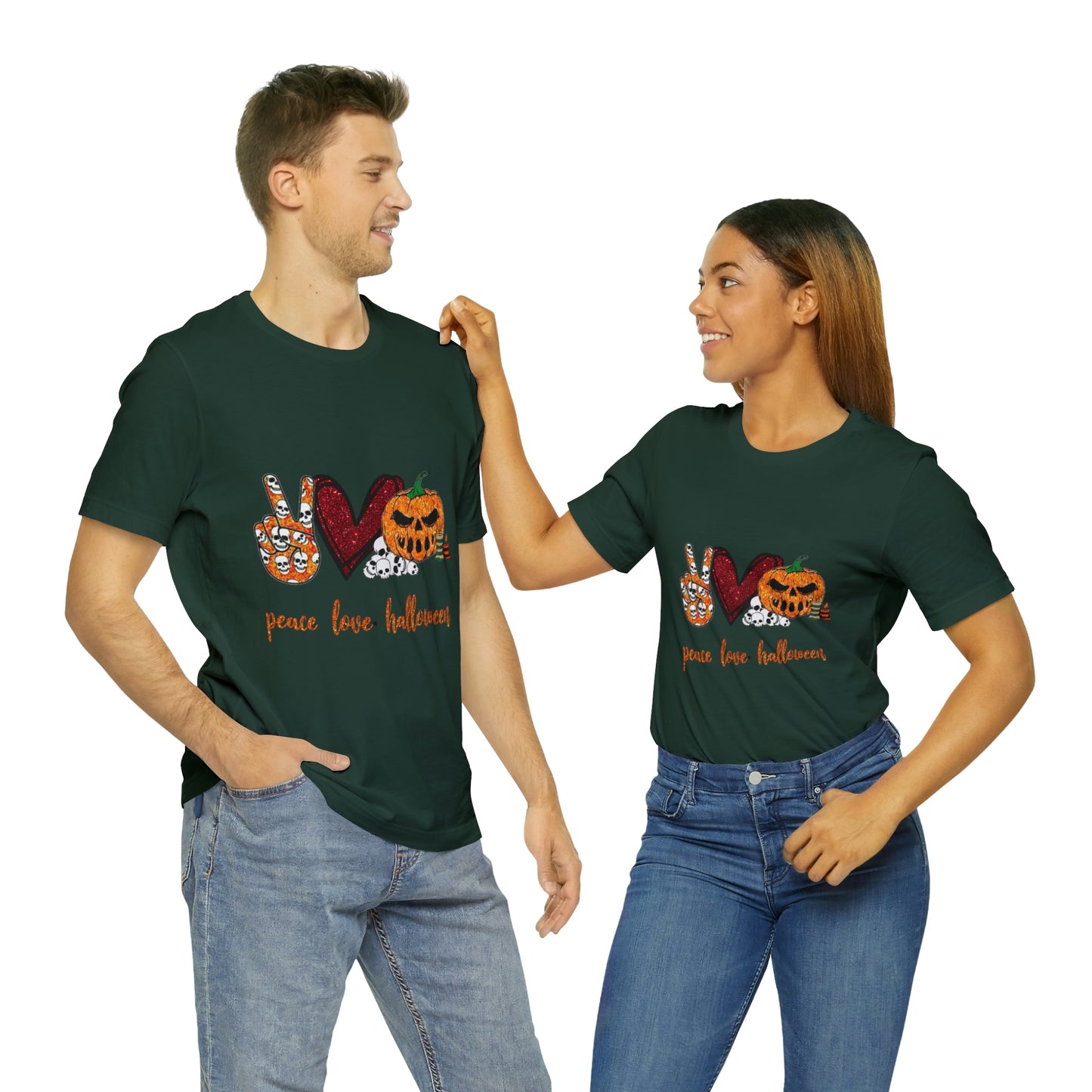 Peace, Love, & Halloween Unisex Shirt