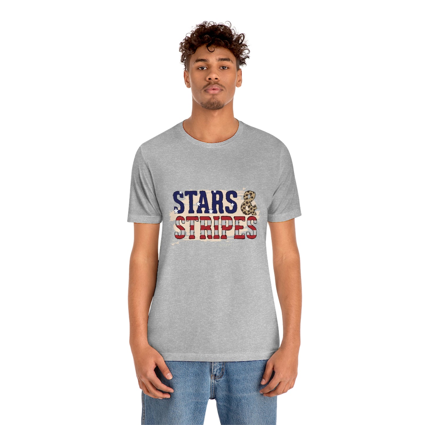 Stars and Stripes Unisex Jersey Short Sleeve Tee