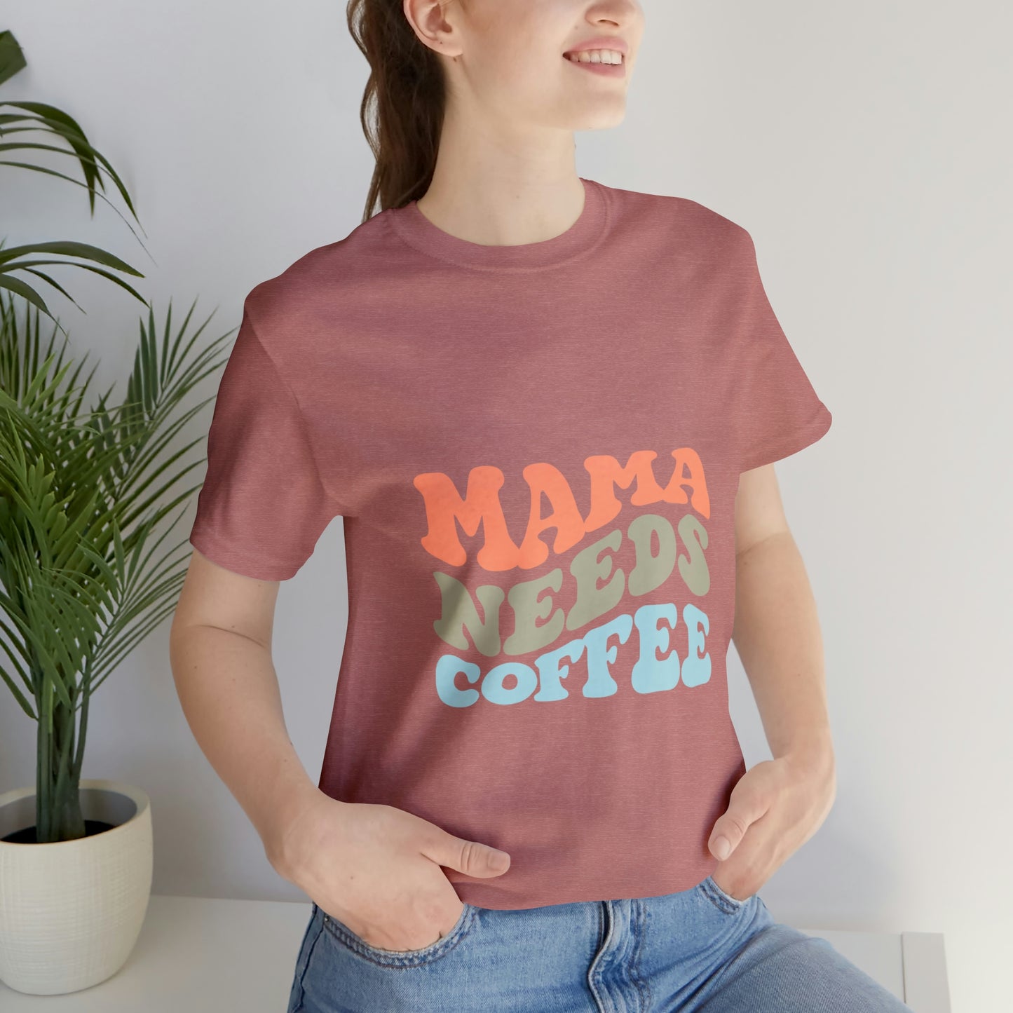 Mama Needs Coffee Jersey Short Sleeve Tee