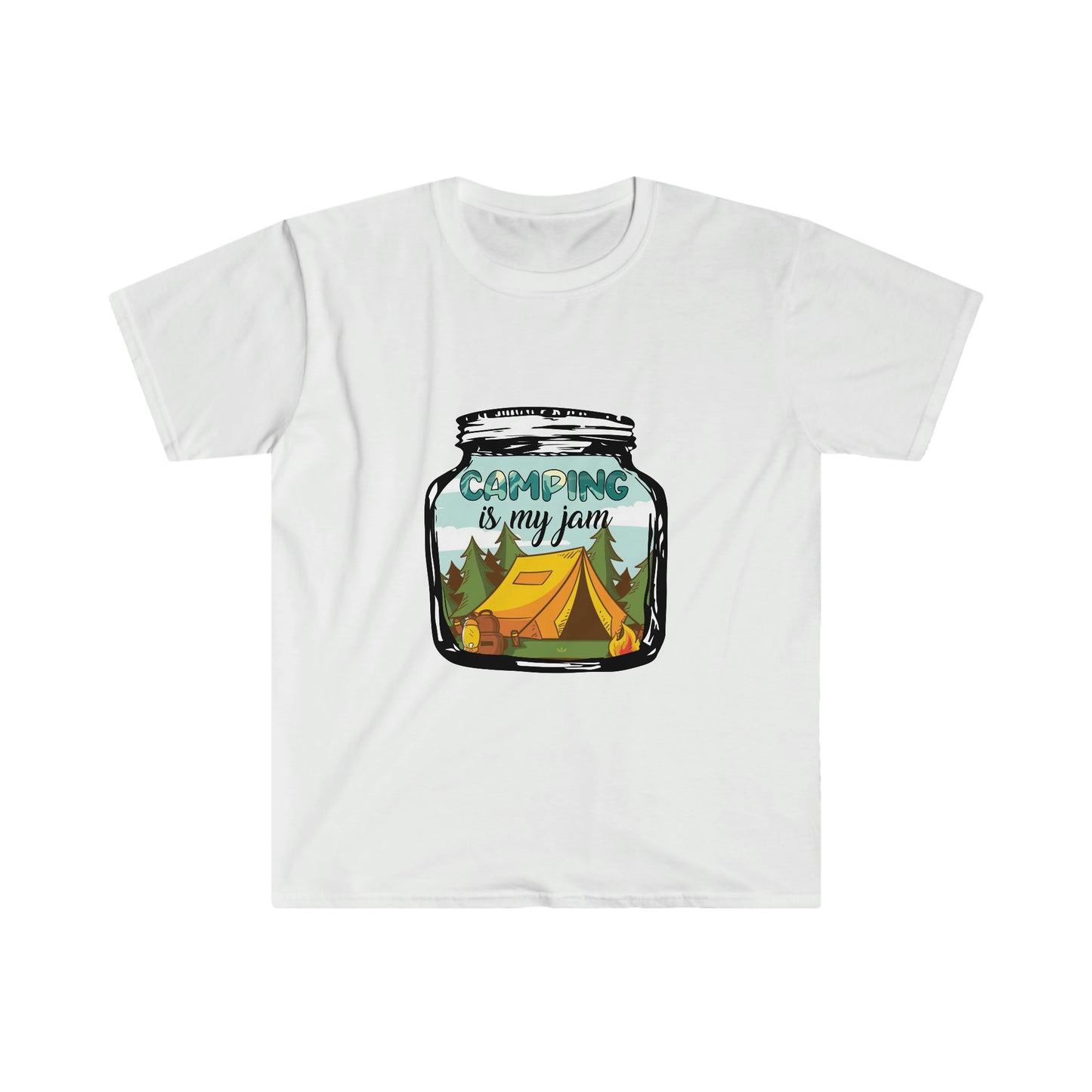 Camping is my jam Unisex Softstyle T-Shirt