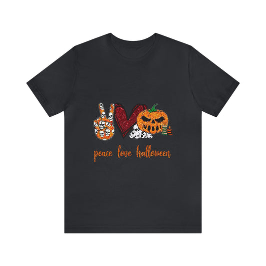 Peace, Love, & Halloween Unisex Shirt