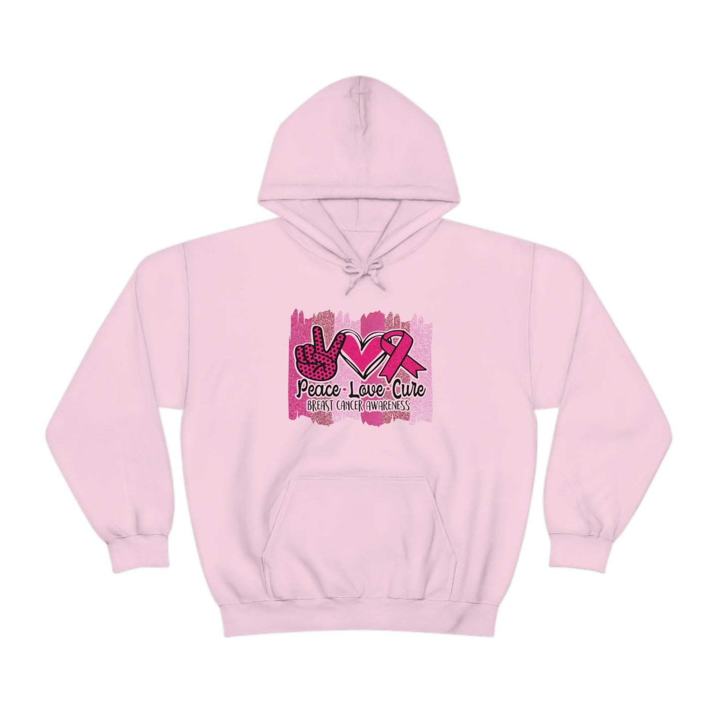 Peace.Love.Cure Unisex Heavy Blend™ Hooded Sweatshirt