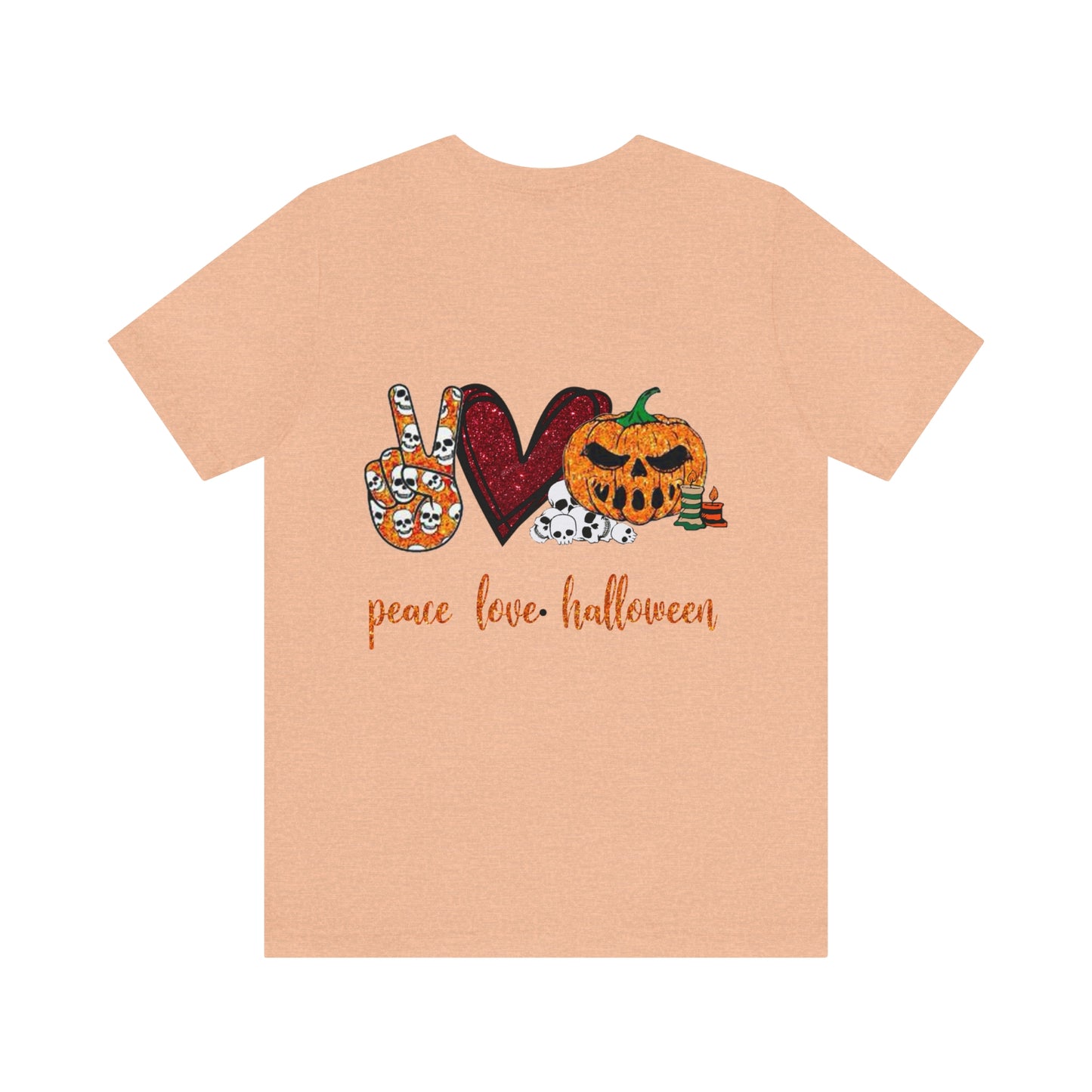 Peace.Love.Halloween Unisex Tee