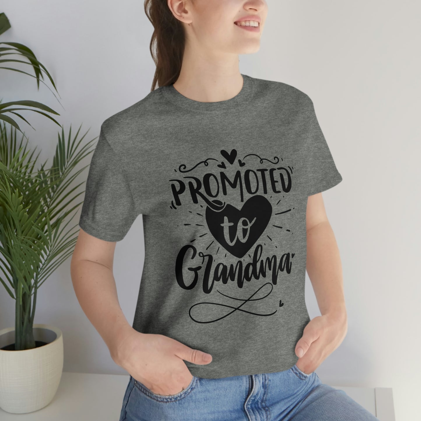 Promoted to Grandma Jersey Short Sleeve Tee