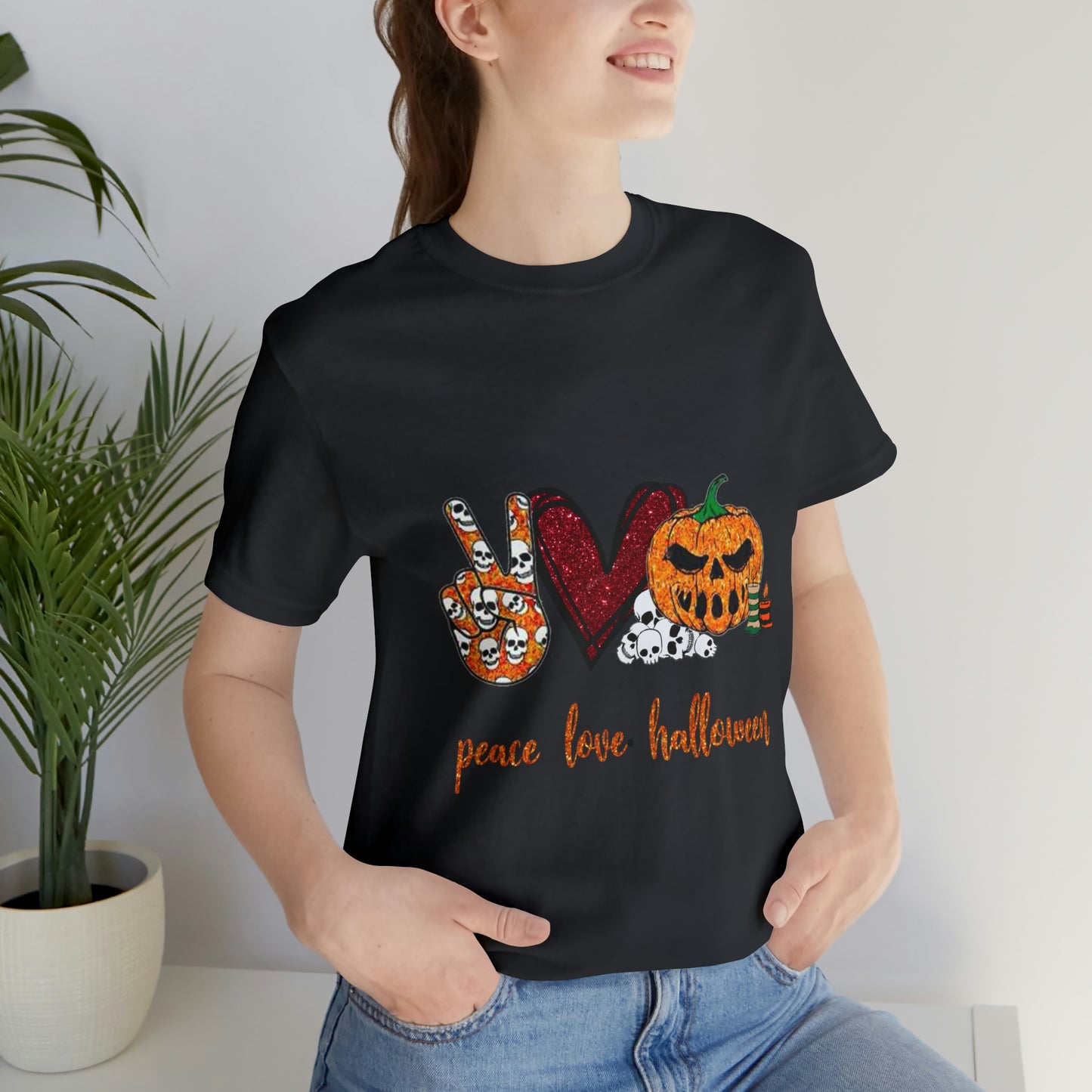 Peace, Love, & Halloween Unisex Shirt