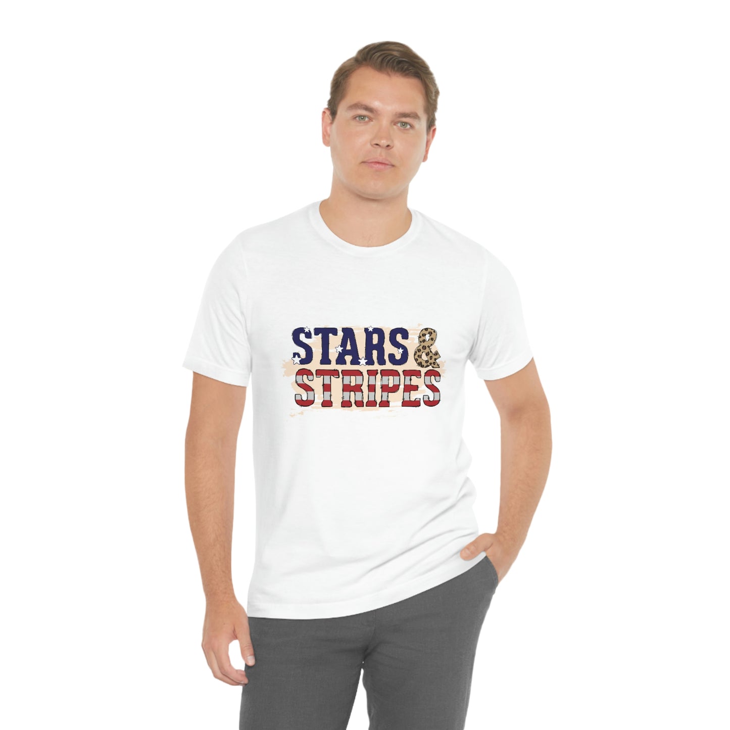 Stars and Stripes Unisex Jersey Short Sleeve Tee