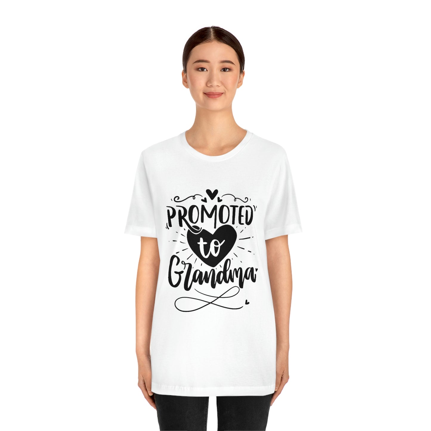 Promoted to Grandma Jersey Short Sleeve Tee