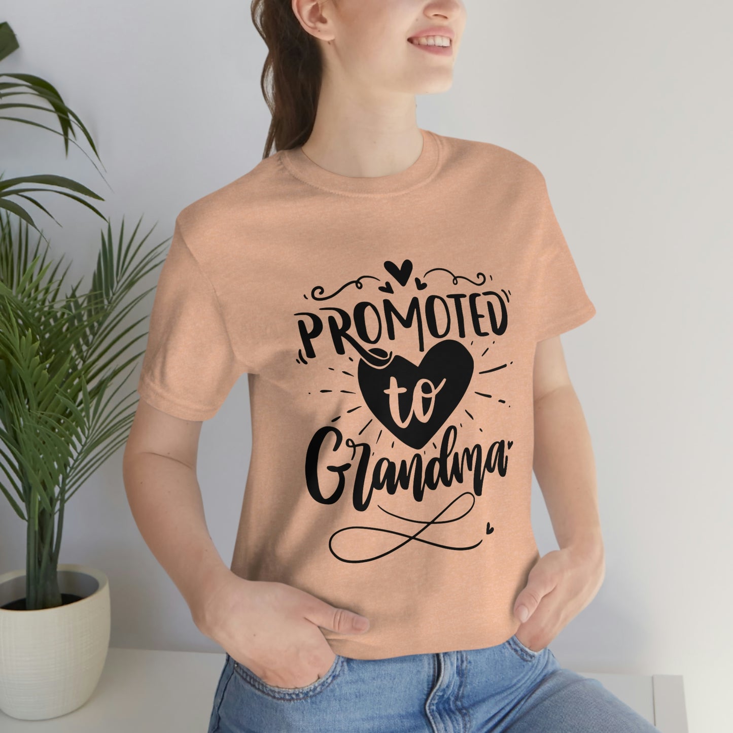 Promoted to Grandma Jersey Short Sleeve Tee