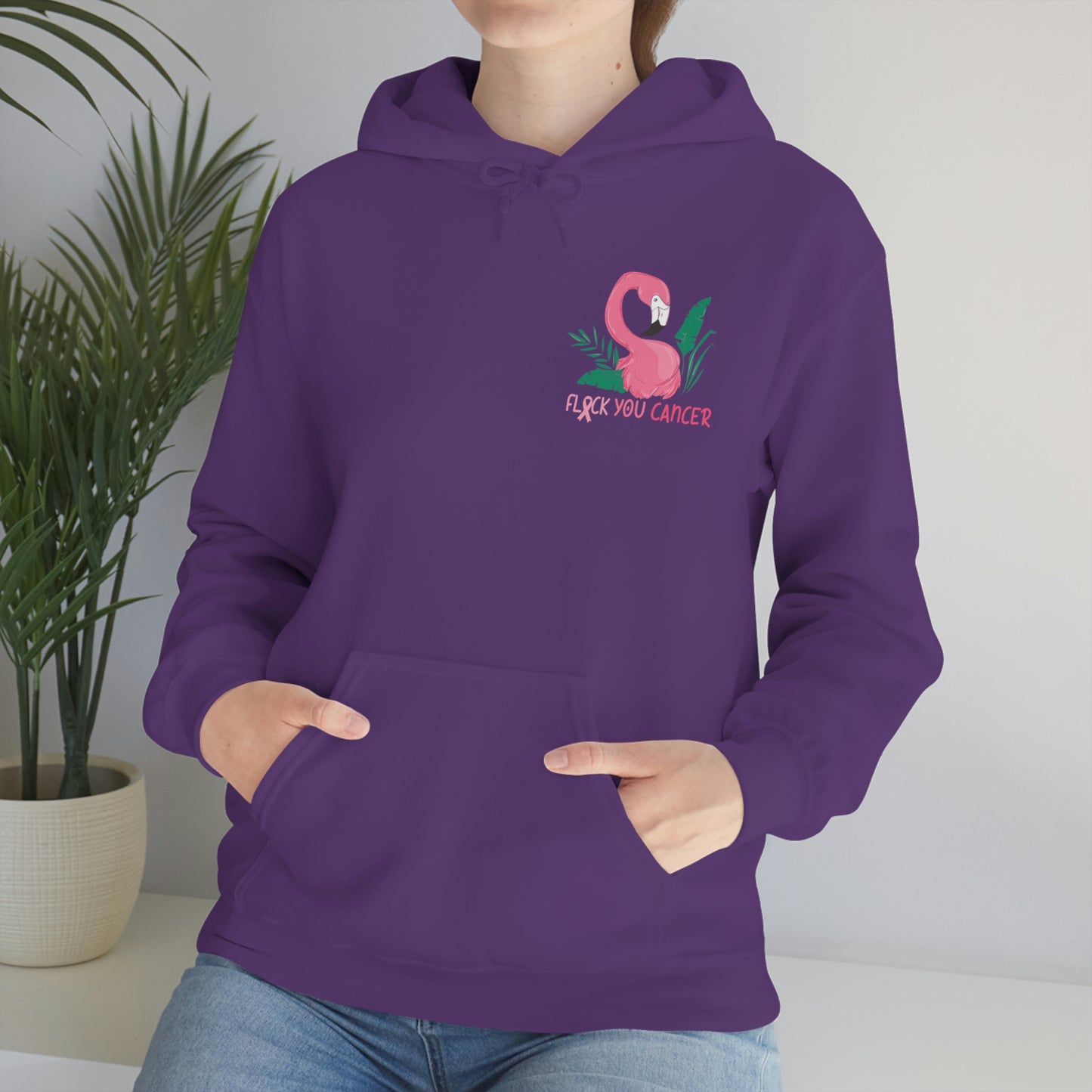 Flock You Cancer Unisex Heavy Blend™ Hooded Sweatshirt