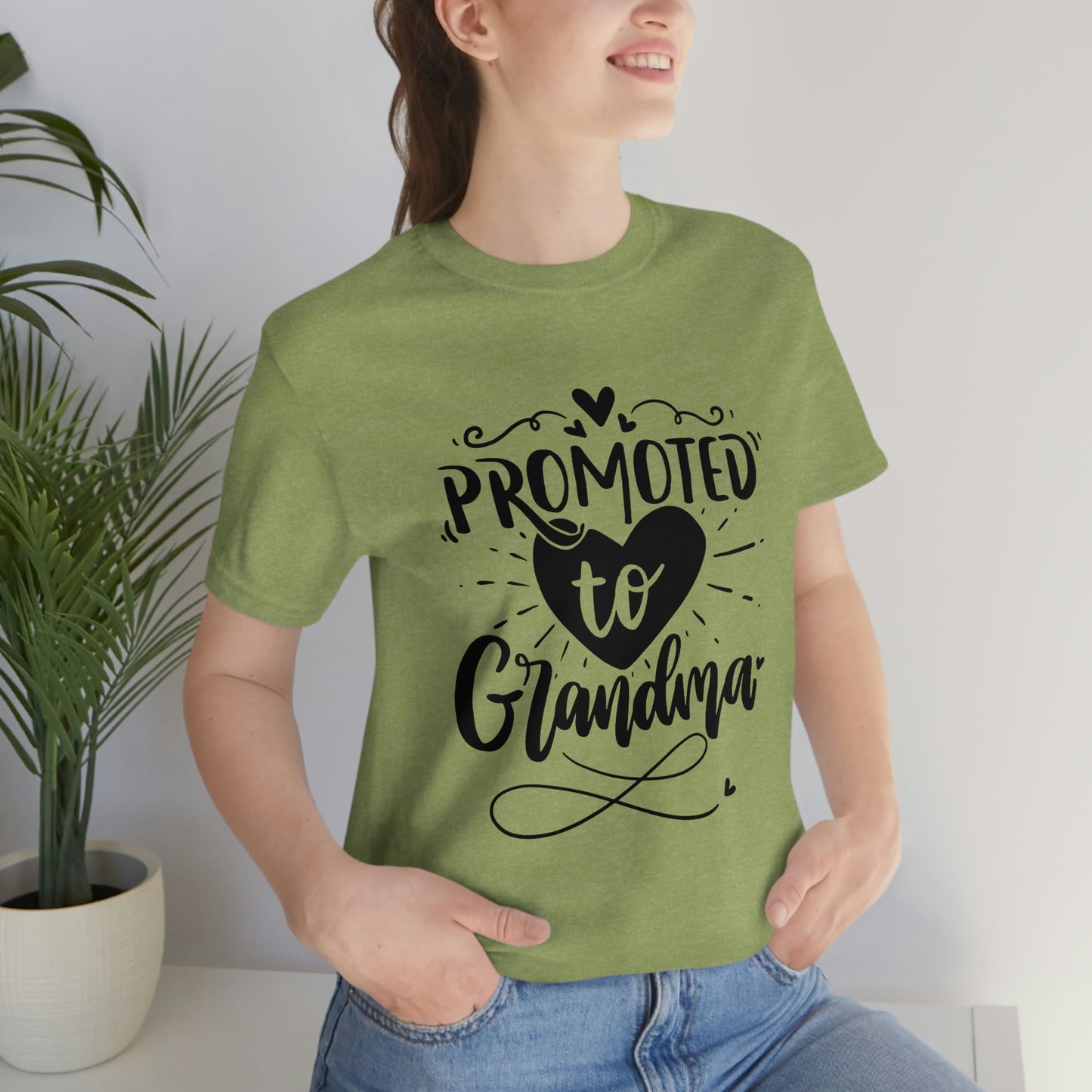 Promoted to Grandma Jersey Short Sleeve Tee