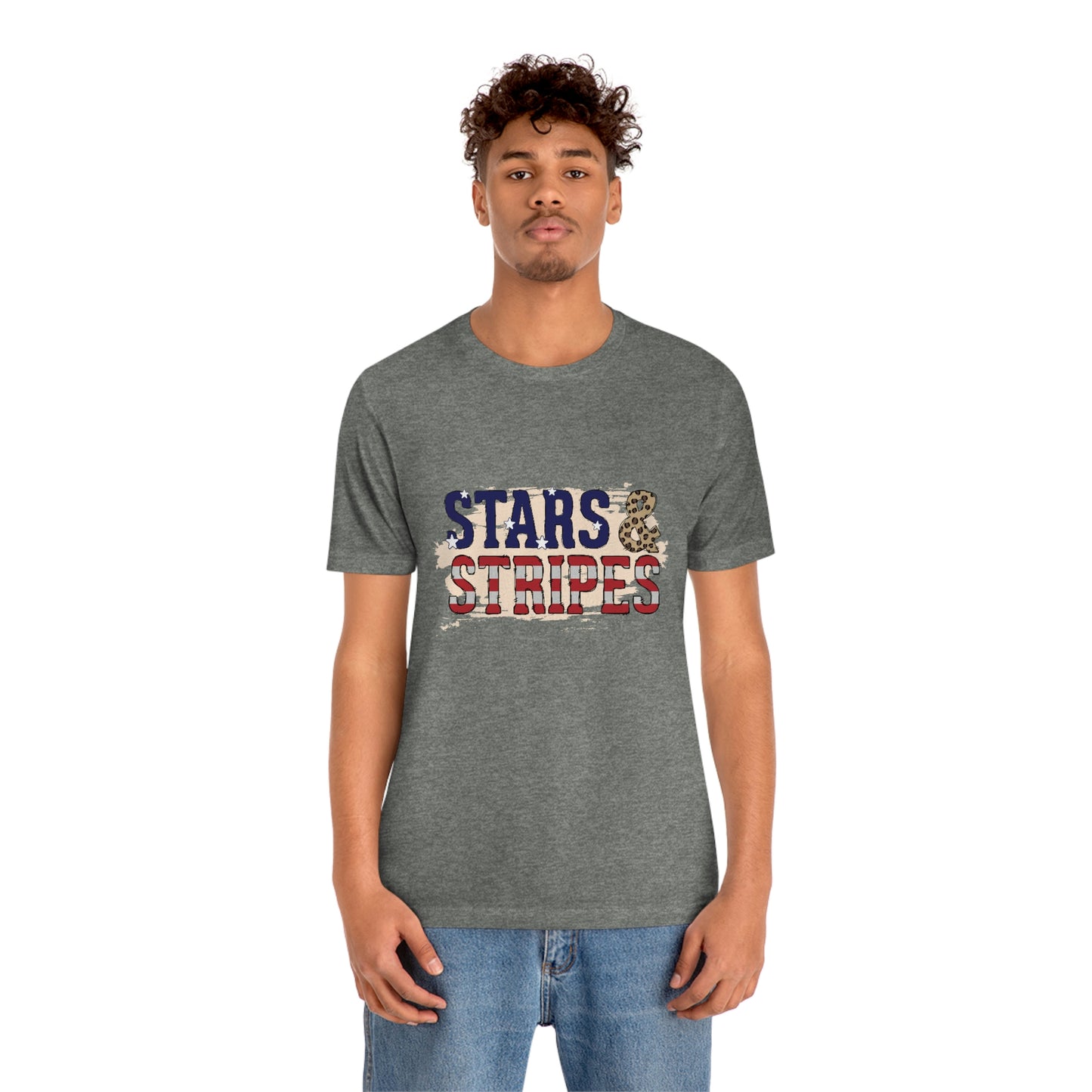 Stars and Stripes Unisex Jersey Short Sleeve Tee