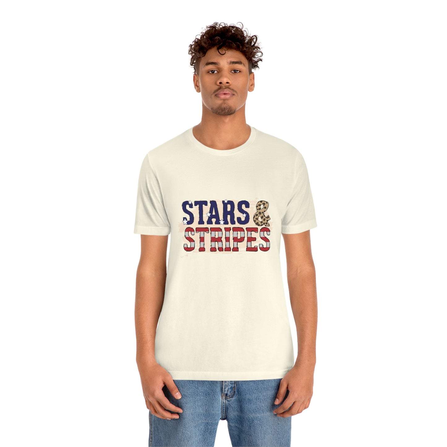 Stars and Stripes Unisex Jersey Short Sleeve Tee