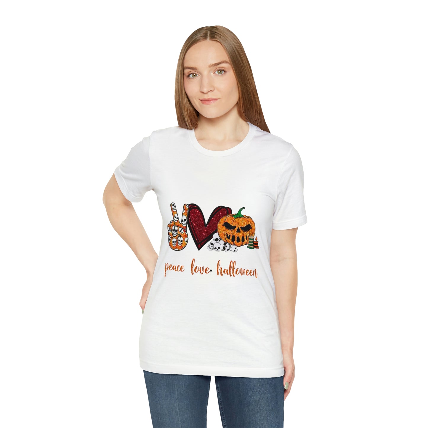 Peace, Love, & Halloween Unisex Shirt