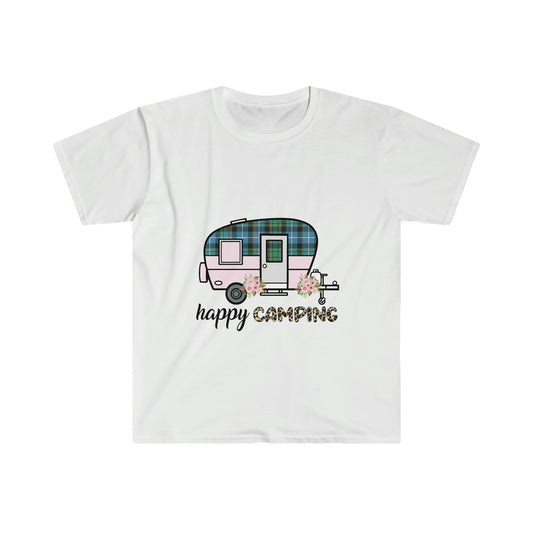 Happy Camping Unisex Softstyle T-Shirt