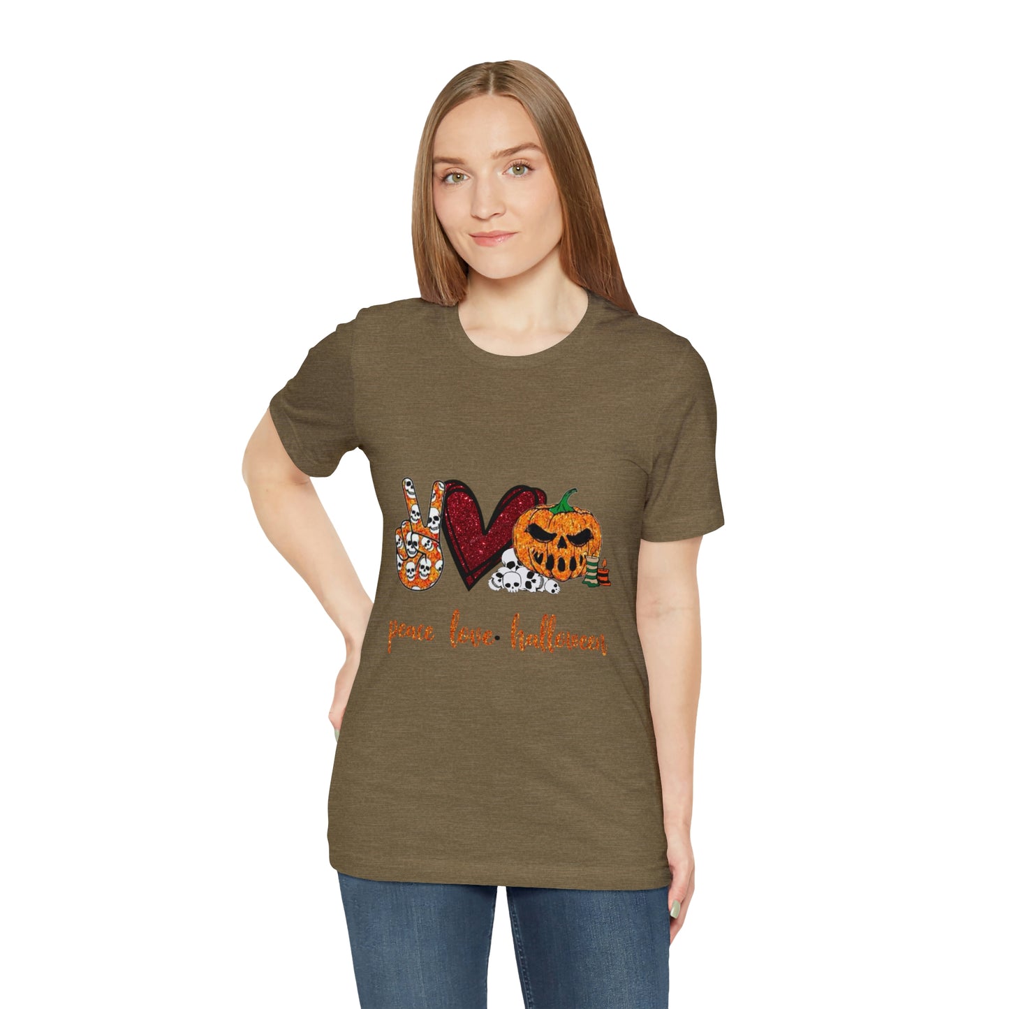 Peace, Love, & Halloween Unisex Shirt